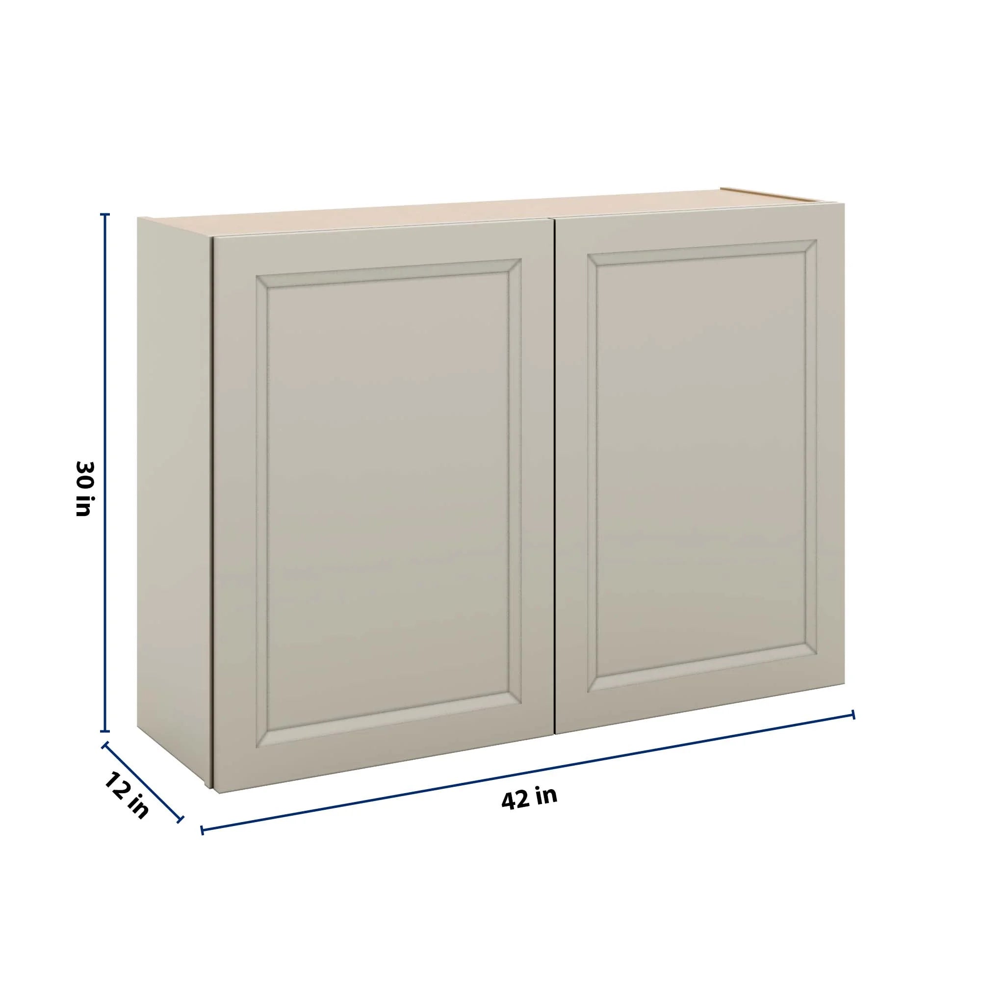J&K Pebble B6 Double Door Wall Cabinet - 42" W x 30" H