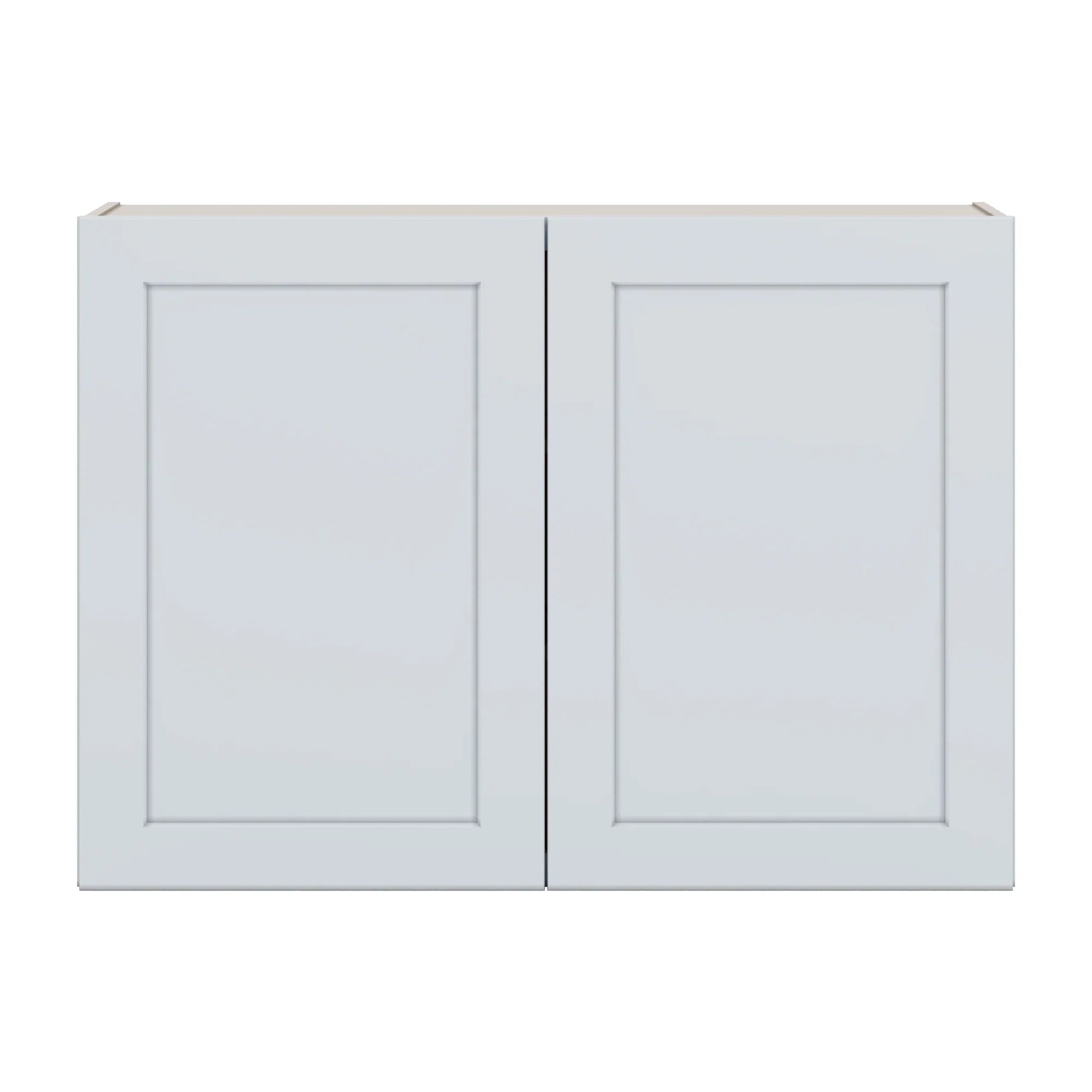 J&K White Shaker S8 Double Door Wall Cabinet   42" W x 30" H