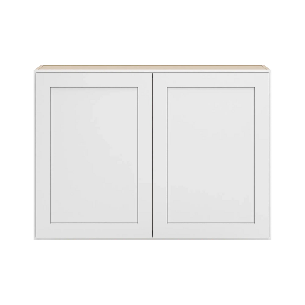 cnc luxor white 42 w x 30 h double door wall cabinet