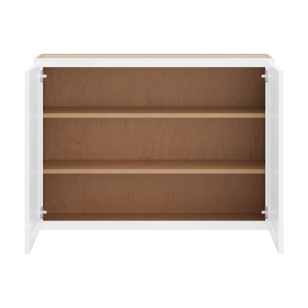 cnc luxor white 42 w x 30 h double door wall cabinet