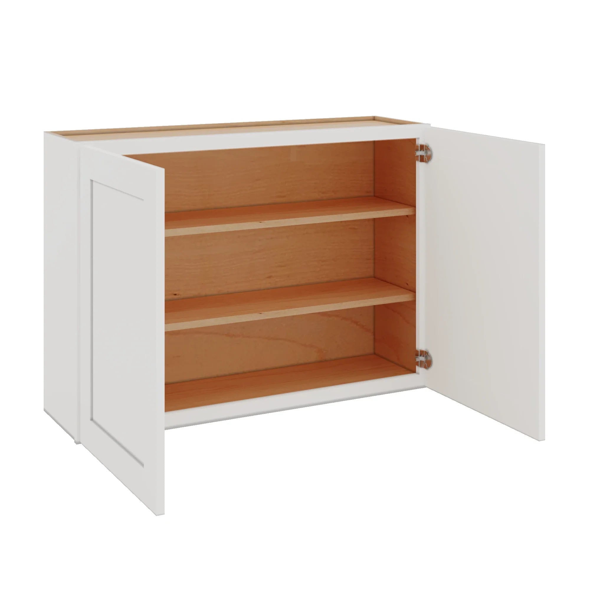 Modernform Cabinet White Shaker 42" W X 30" H X 12" D Double Door Wall Cabinet
