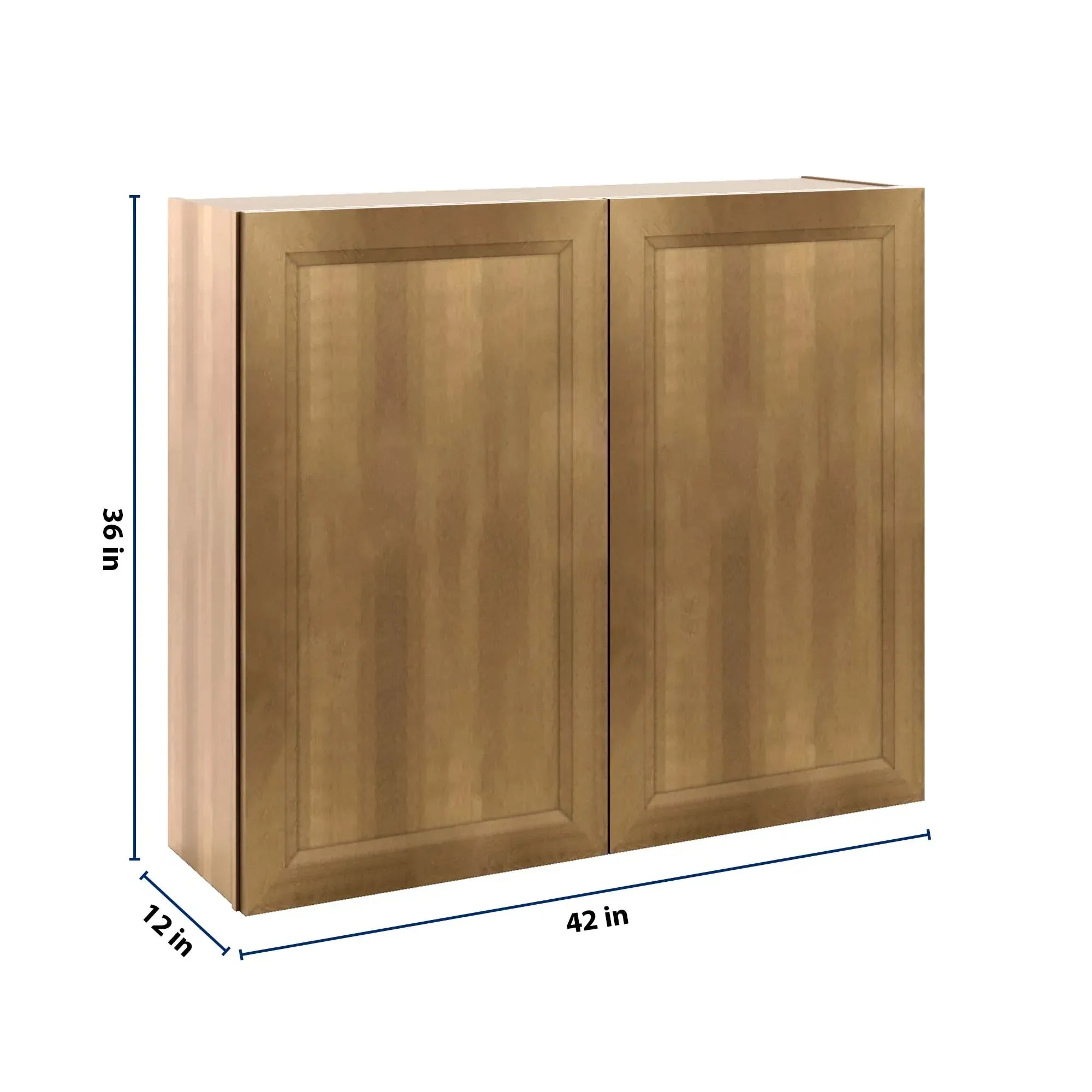 J&K Butterscotch B8 Double Door Wall Cabinet - 42" W x 36" H