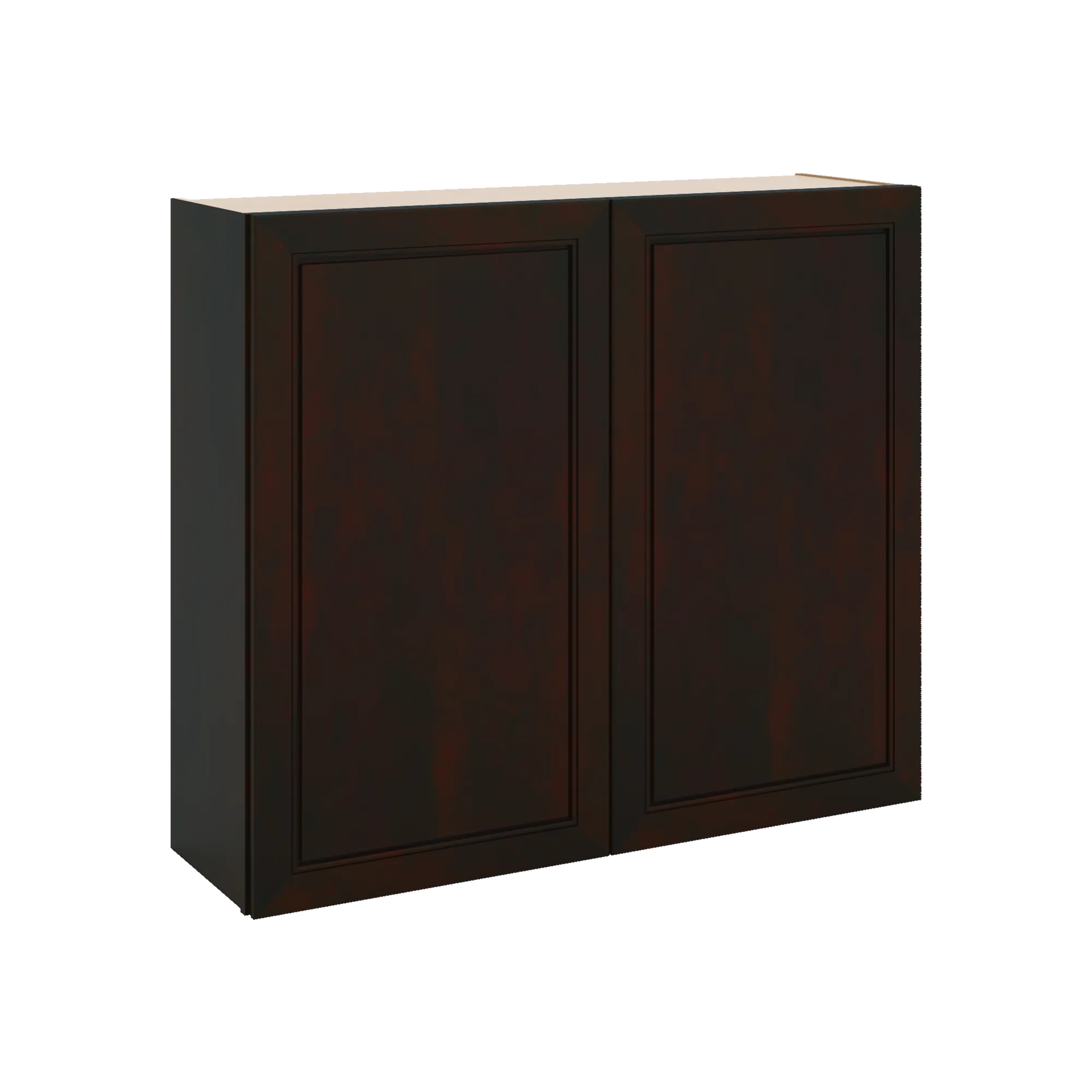 J&K Espresso K8 Double Door Wall Cabinet - 42" W x 36" H