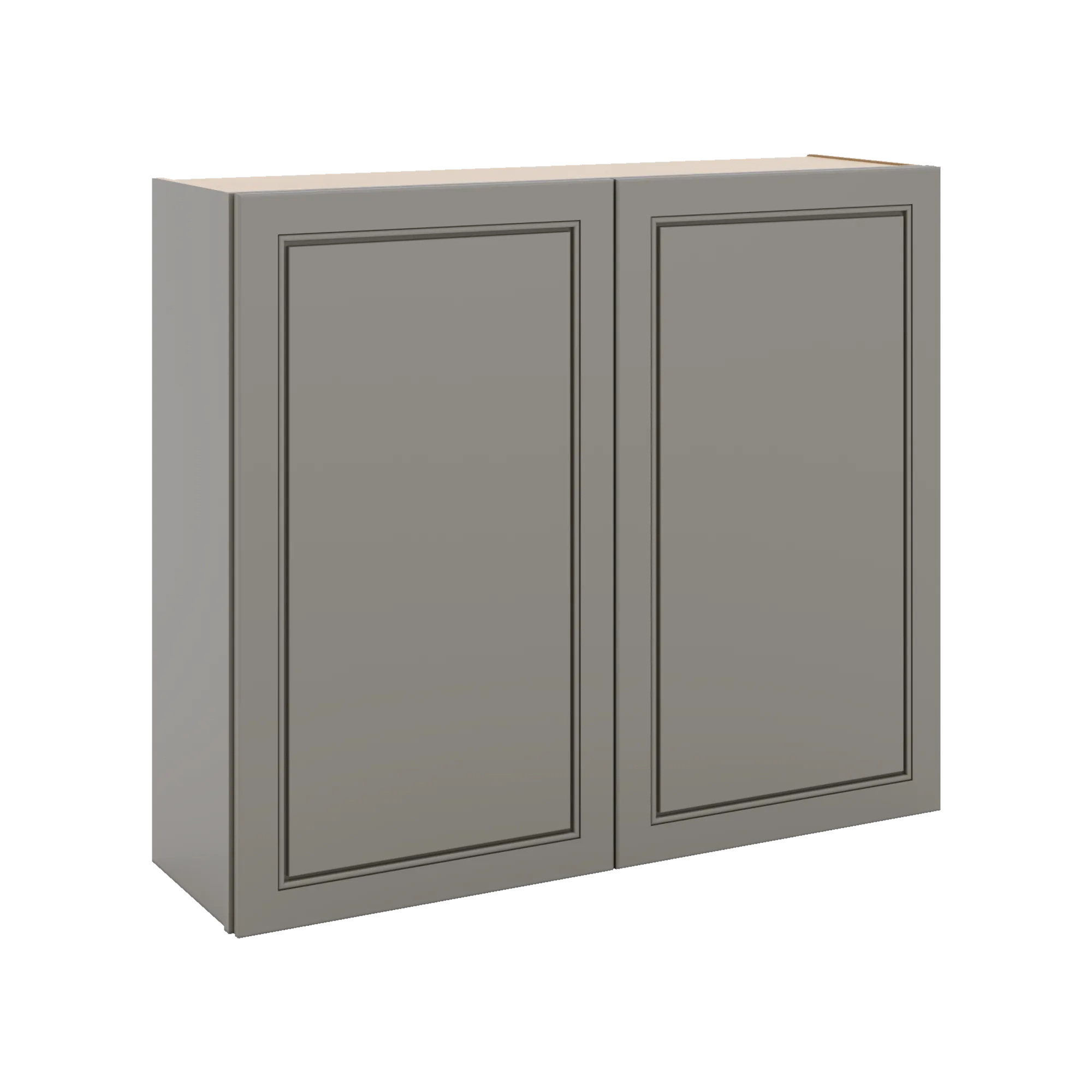 J&K Greige K3 Double Door Wall Cabinet - 42" W x 36" H