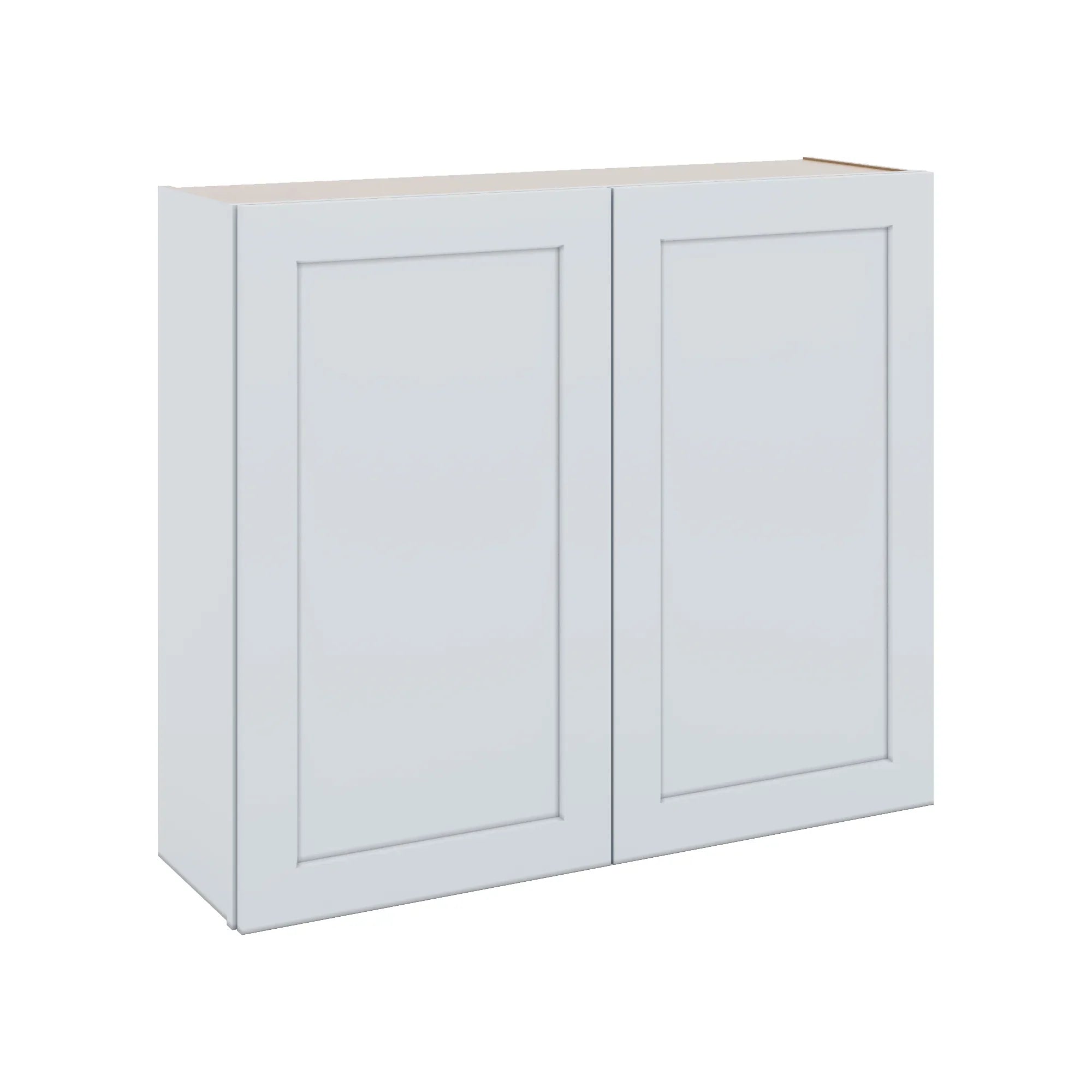 J&K White Shaker S8 Double Door Wall Cabinet - 42" W x 36" H