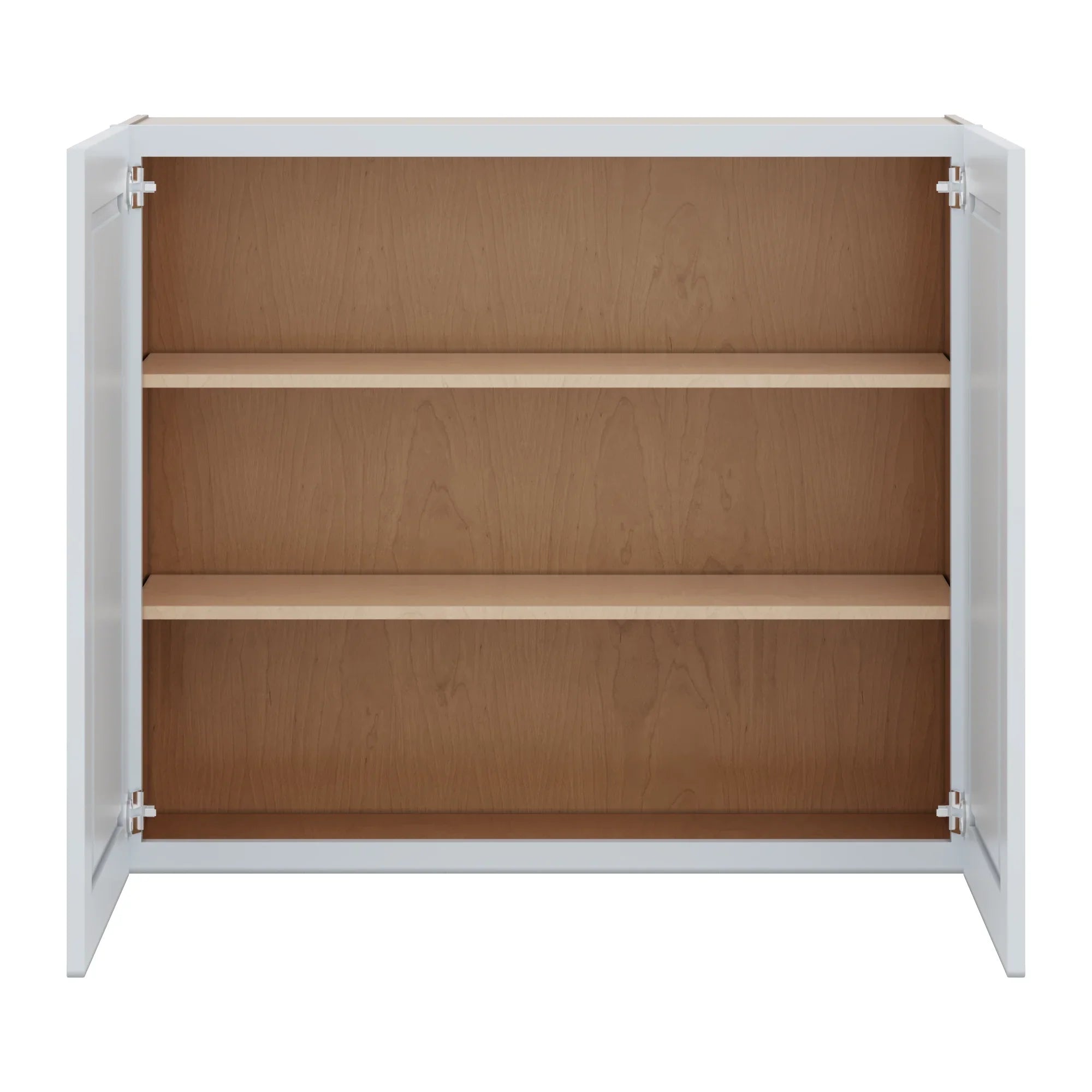 J&K White Shaker S8 Double Door Wall Cabinet   42" W x 36" H