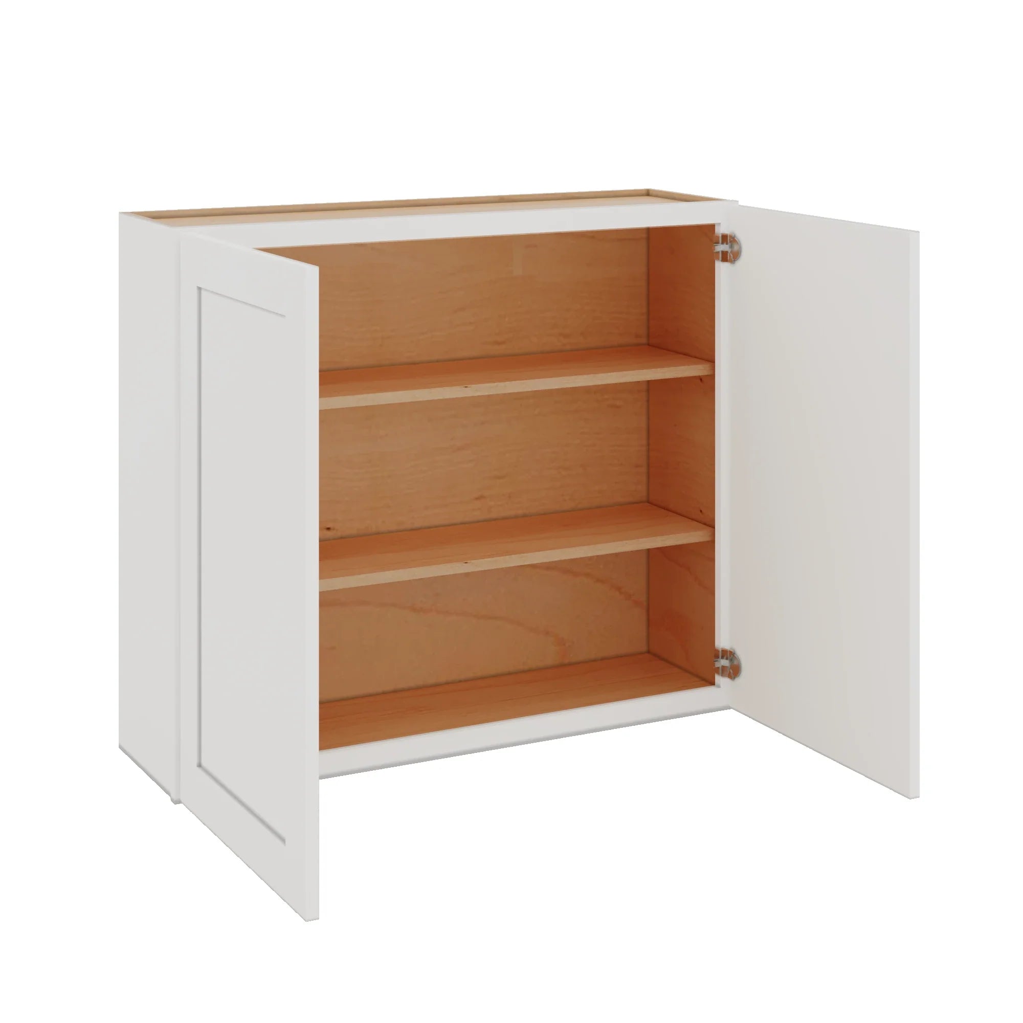 Modernform Cabinet White Shaker 42" W X 36" H X 12" D Double Door Wall Cabinet