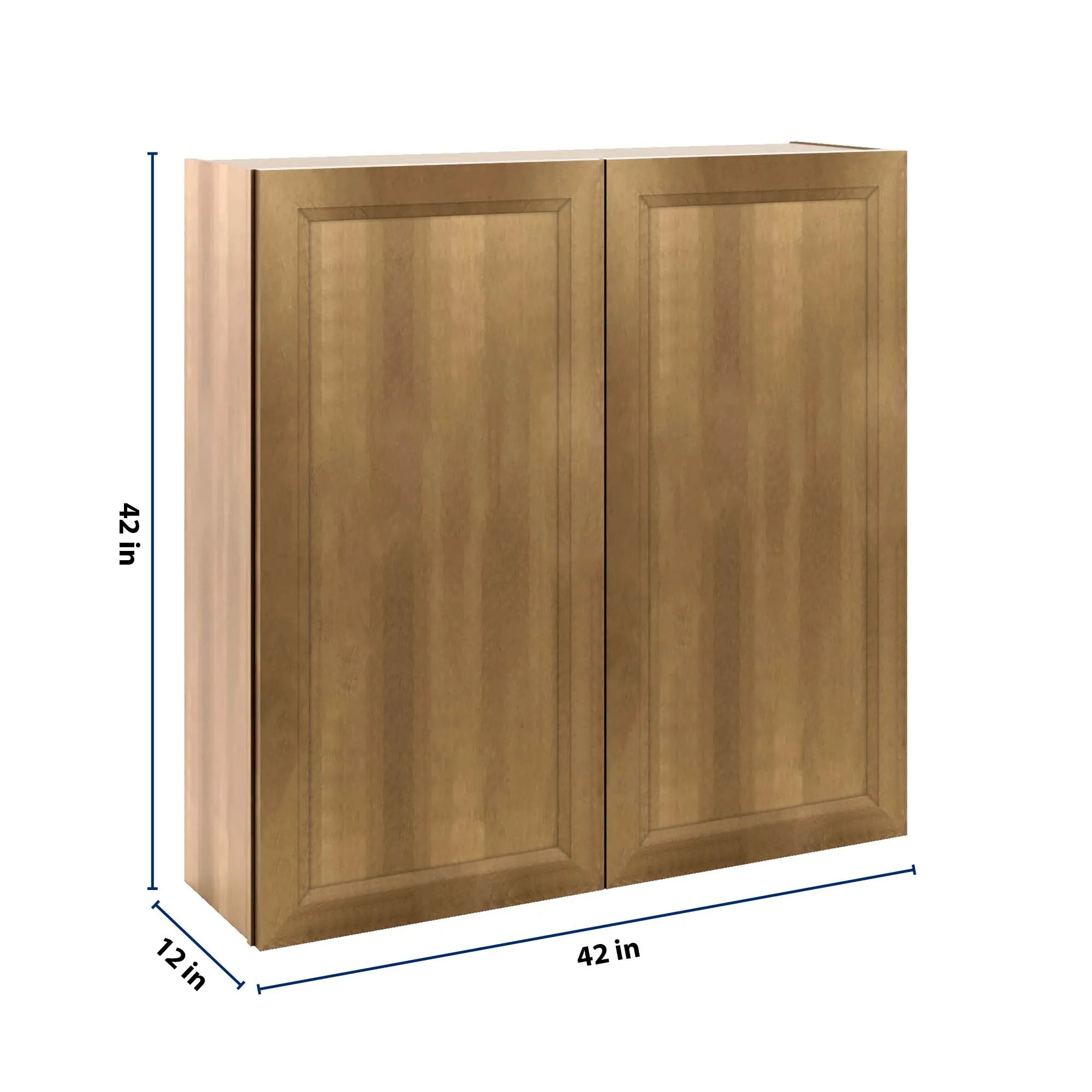 J&K Butterscotch B8 Double Door Wall Cabinet - 42" W x 42" H