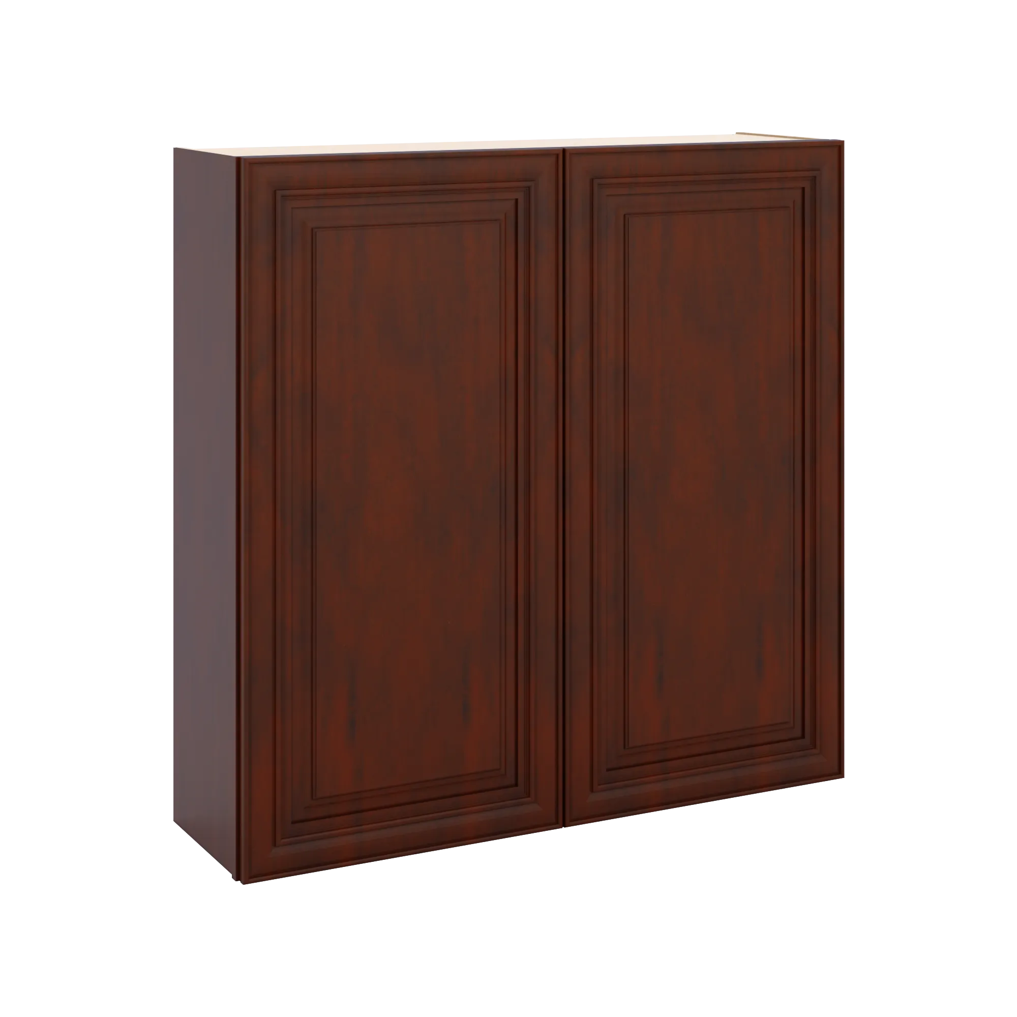 J&K Mahogany J5 Double Door Wall Cabinet - 42" W x 42" H