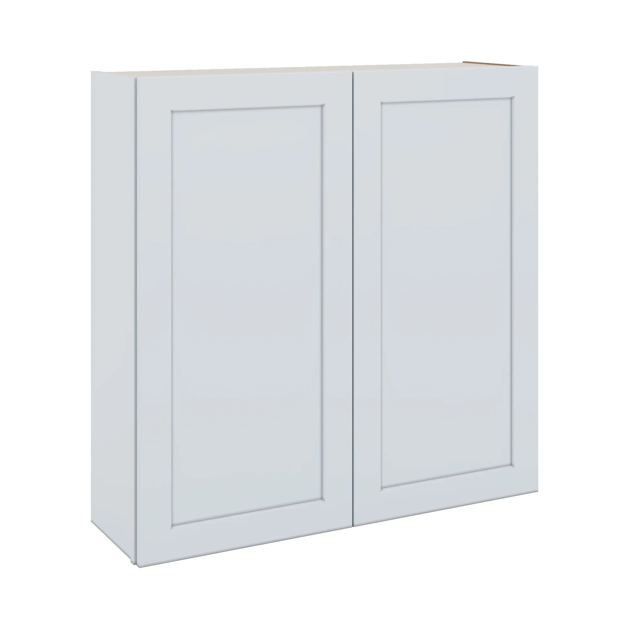 J&K White Shaker S8 Double Door Wall Cabinet - 42" W x 42" H