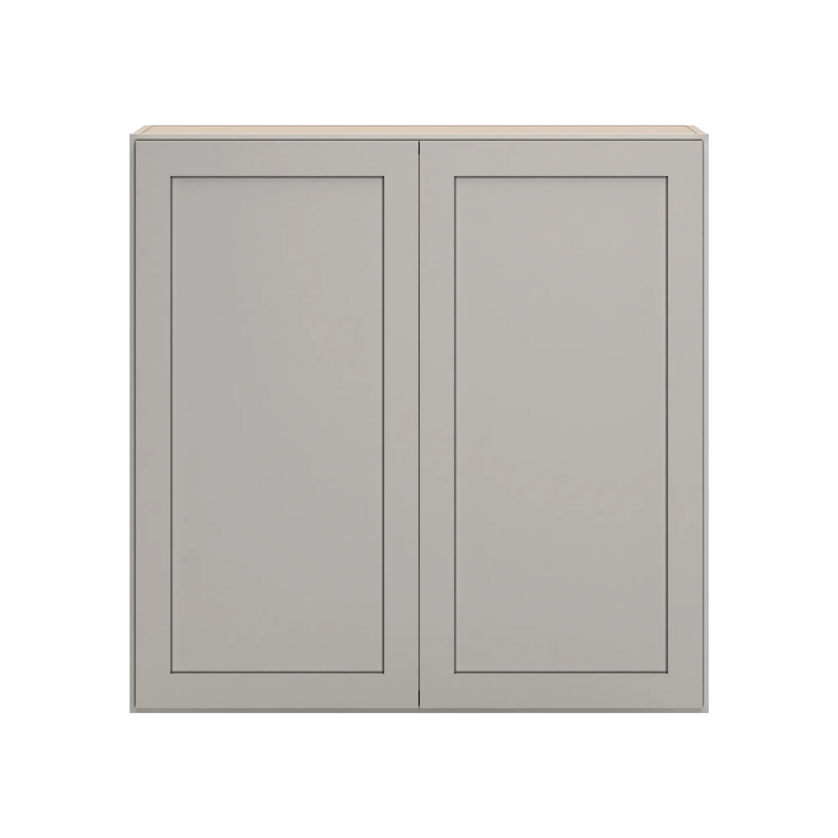 cnc luxor 5 piece misty grey 42 w x 42 h double door wall cabinet