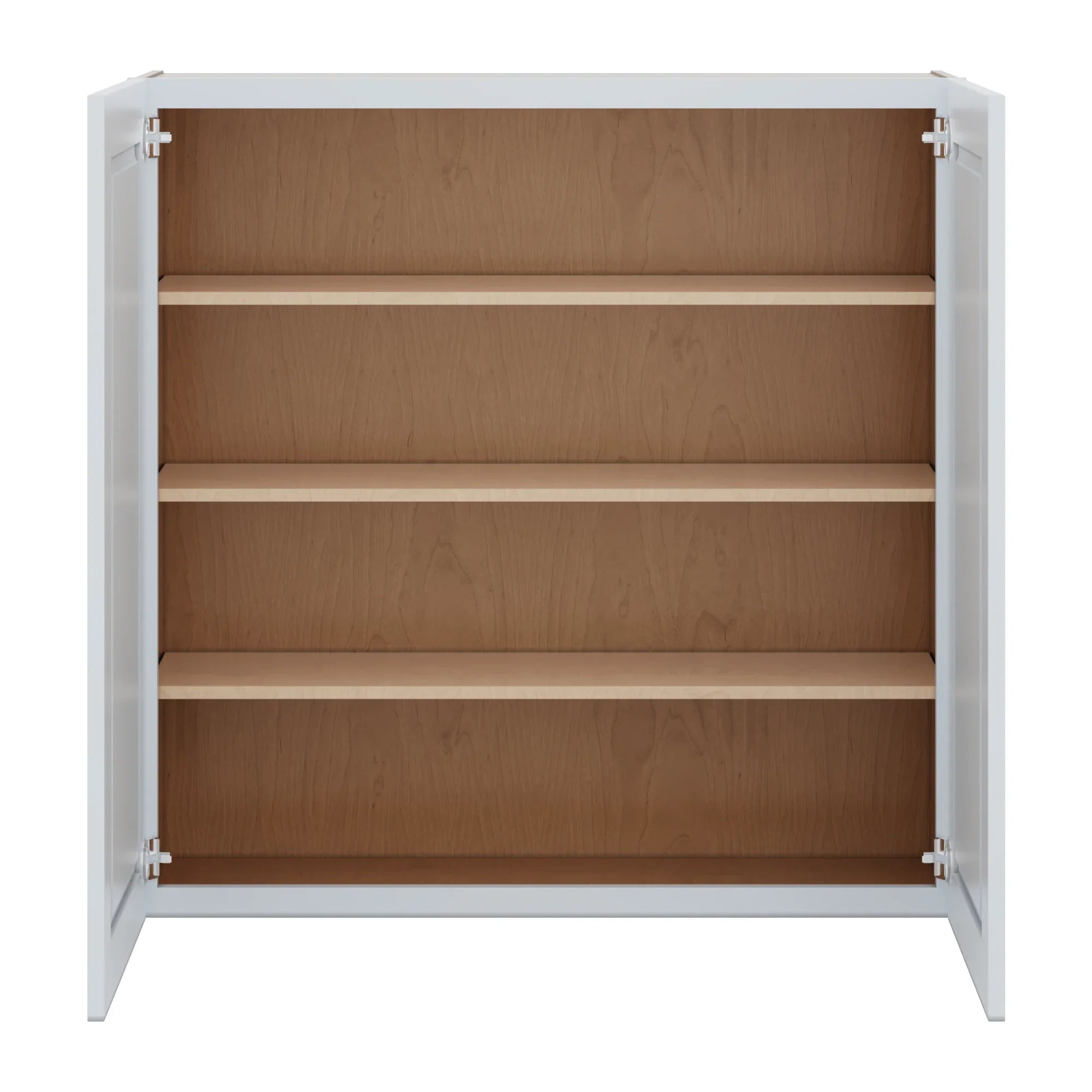 J&K White Shaker S8 Double Door Wall Cabinet   42" W x 42" H
