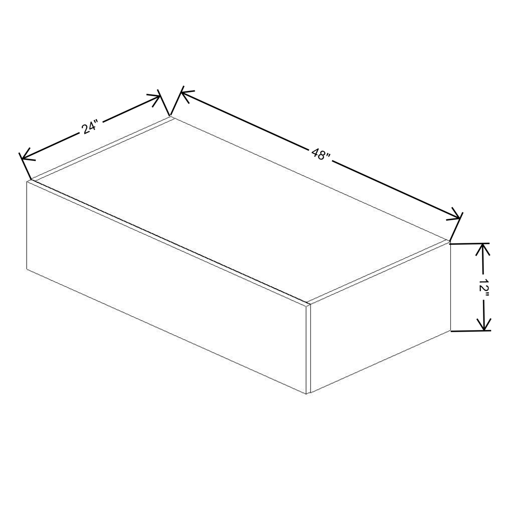 Fabuwood Illume Tuscany Olmo 3  12" High Lift Up Wall