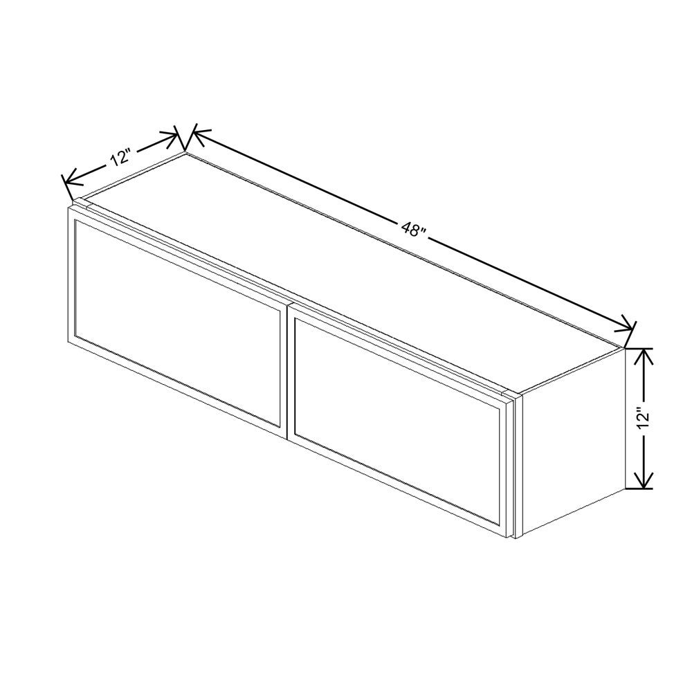 Cubitac Prestige Newport Latte 48"W X 12"H Wall Cabinet