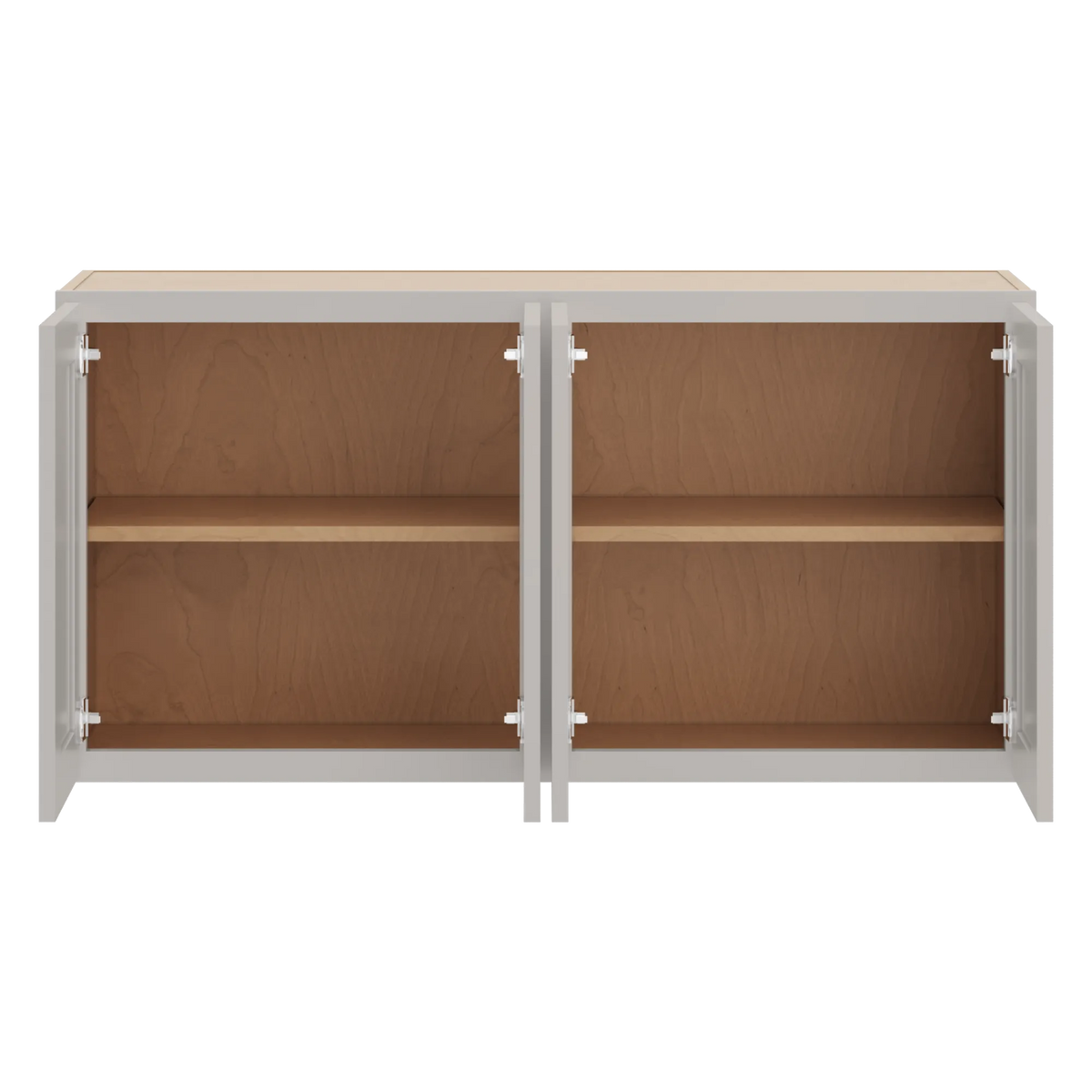cnc luxor 5 piece misty grey 48 w x 24 h four door wall cabinet