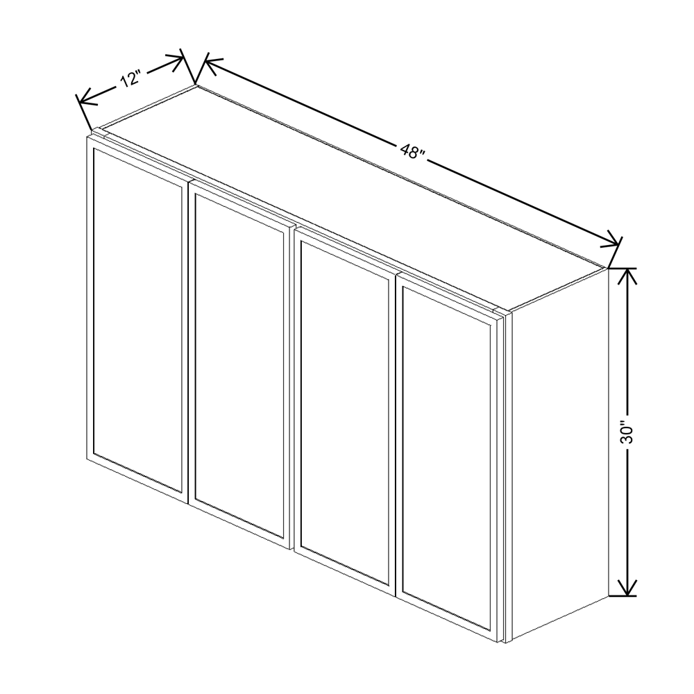 Cubitac Imperial Bergen Latte Wall 4830 Cabinet