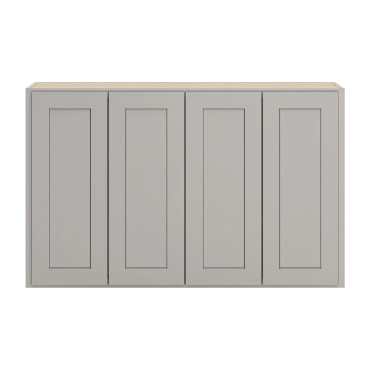 cnc luxor 5 piece misty grey 48 w x 30 h double door wall cabinet