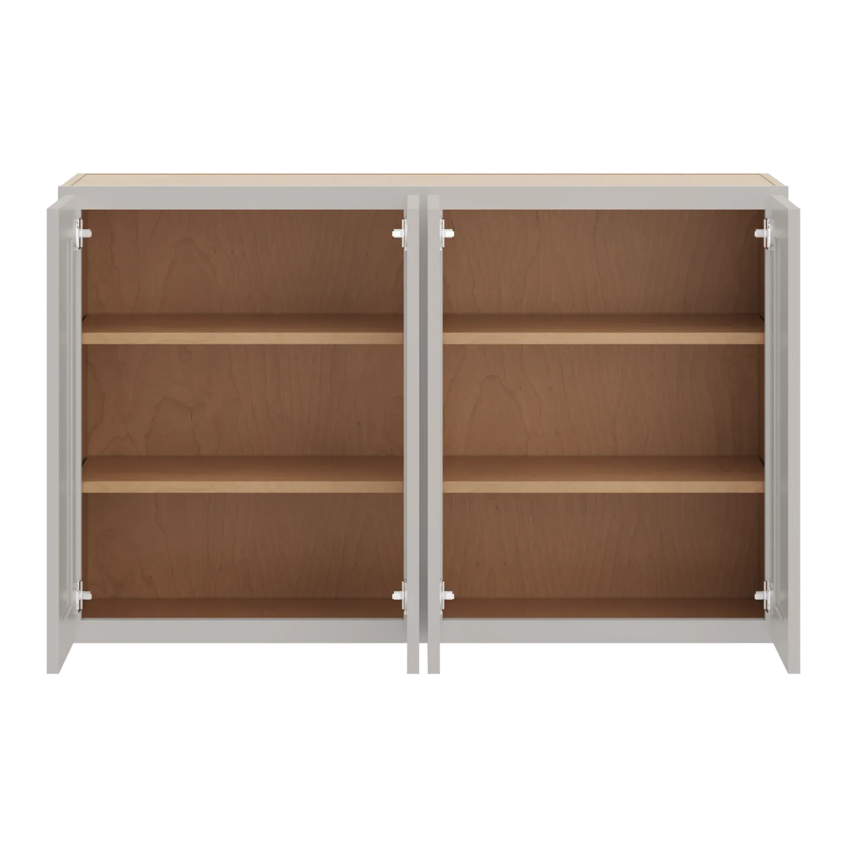 cnc luxor 5 piece misty grey 48 w x 30 h double door wall cabinet