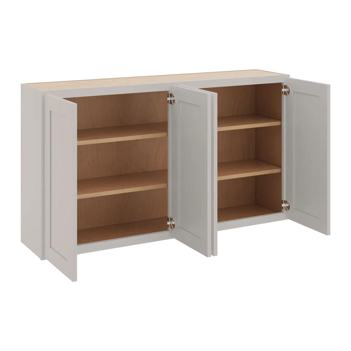 cnc luxor 5 piece misty grey 54 w x 30 h double door wall cabinet