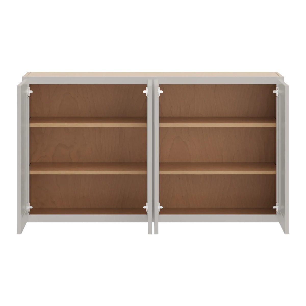 cnc luxor 5 piece misty grey 54 w x 30 h double door wall cabinet