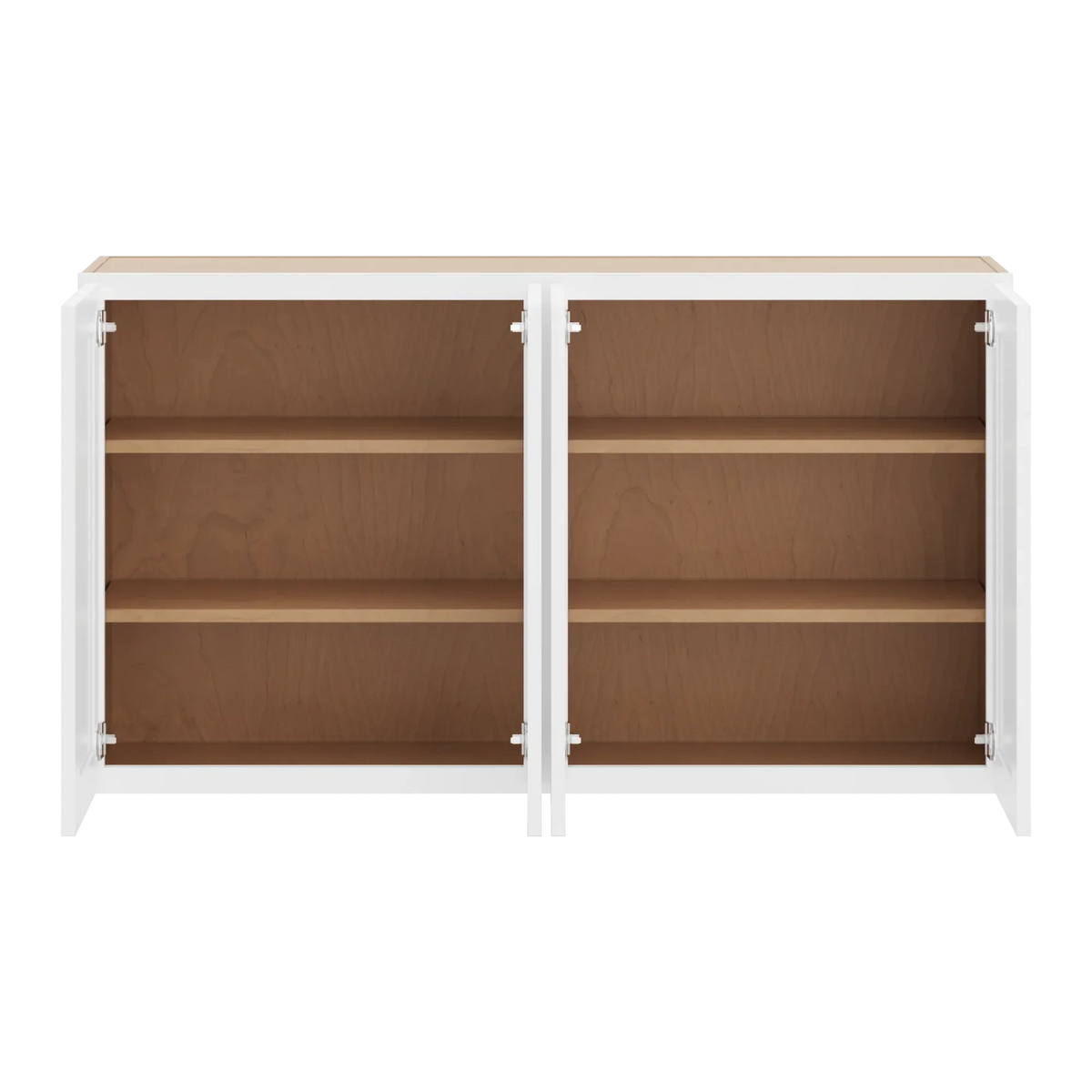 cnc luxor white 54 w x 30 h double door wall cabinet