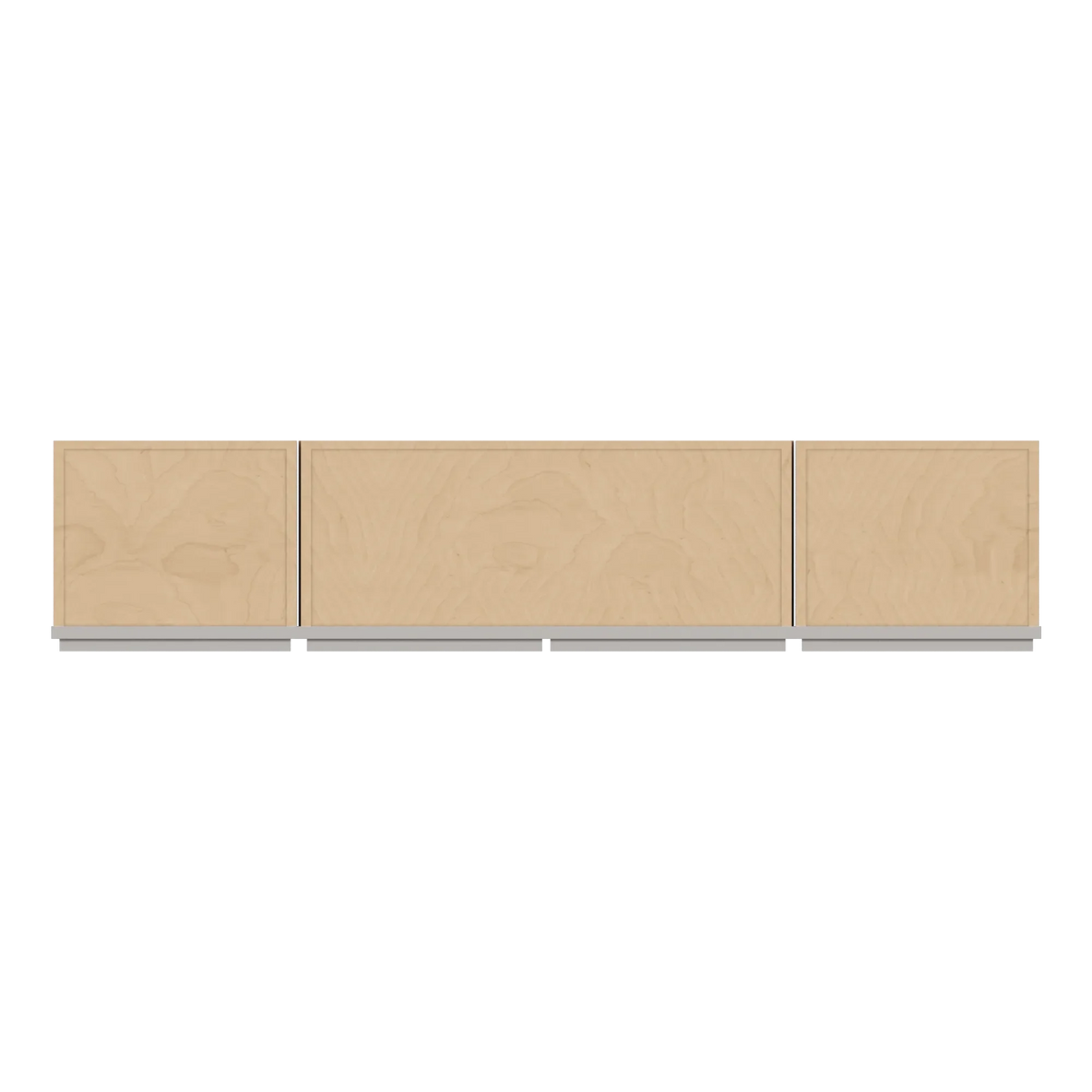 cnc luxor 5 piece misty grey 60 w x 30 h open wall cabinet