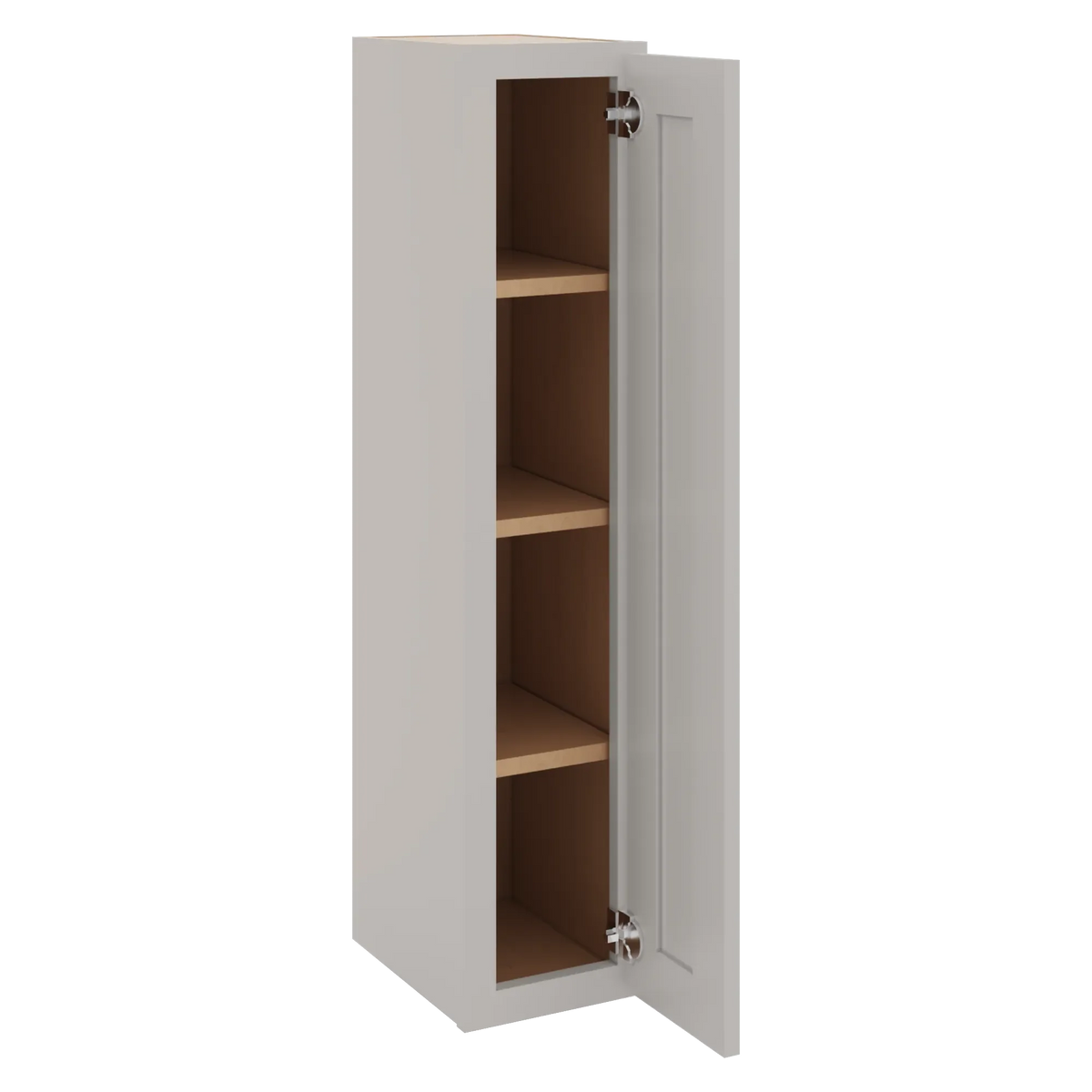 cnc luxor 5 piece misty grey 09 w x 42 h single door wall cabinet