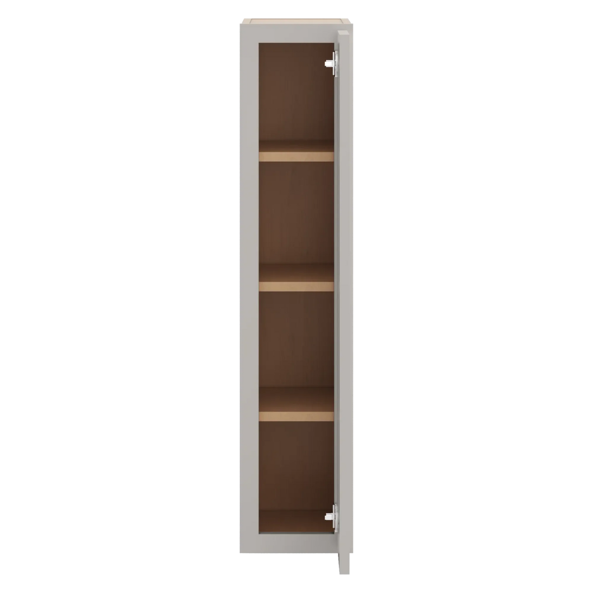 cnc luxor misty grey 09 w x 42 h single door wall cabinet