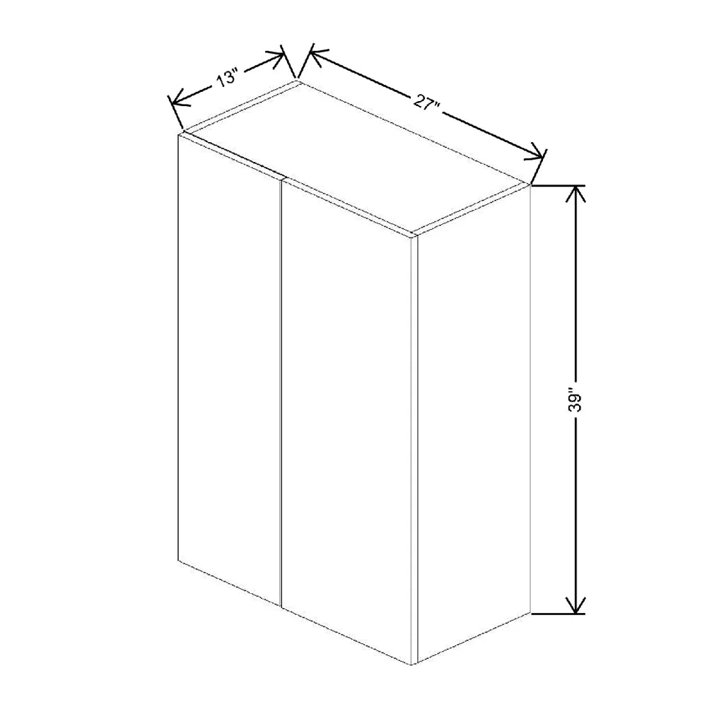 Fabuwood Illume Tuscany Olmo 3 27" W X 39" H X 12" D Single Door Blind Corner Wall Cabinet