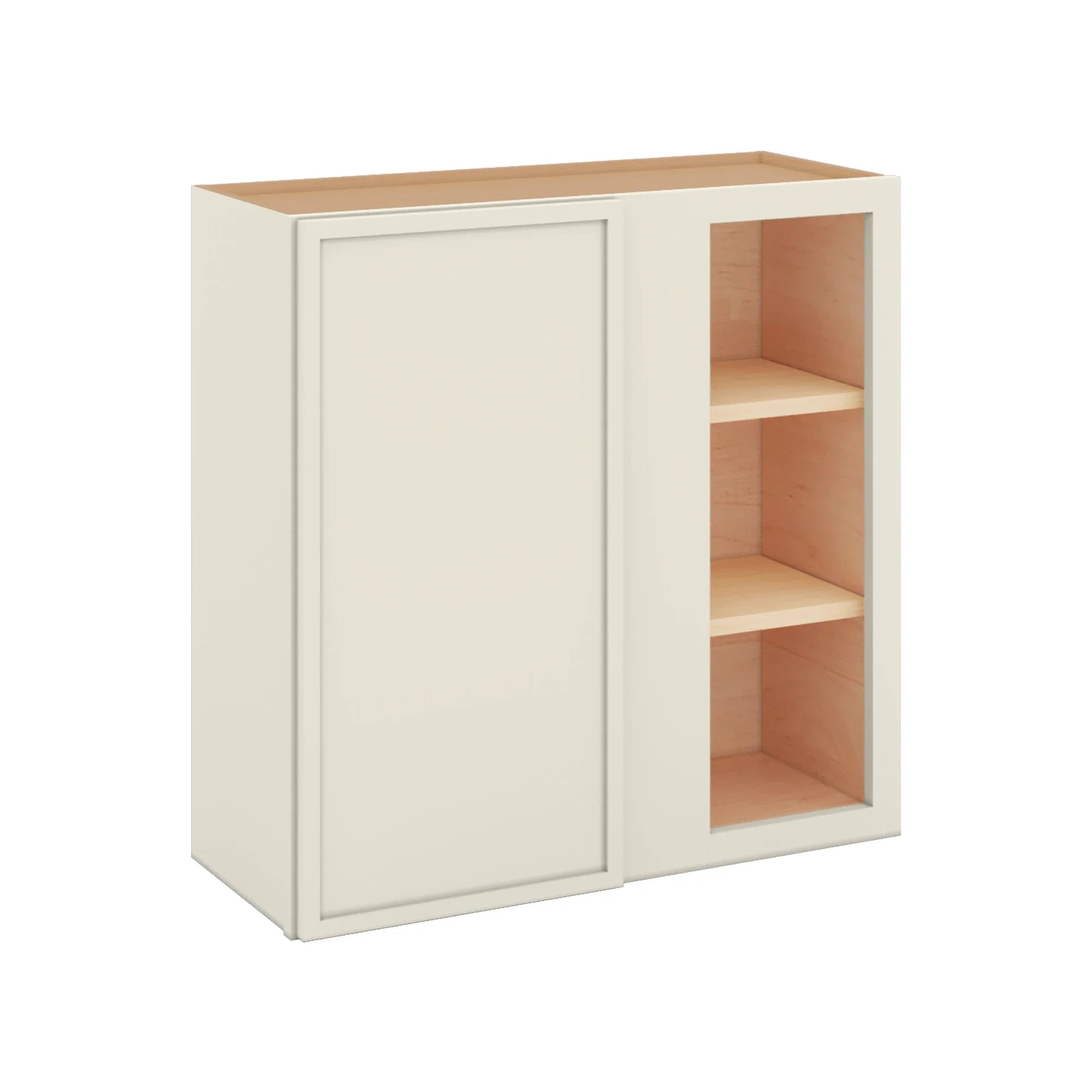 Modernform Cabinet Slim Dove White 30" W X 30" H X 12" D Single Door Blind Corner Wall Cabinet