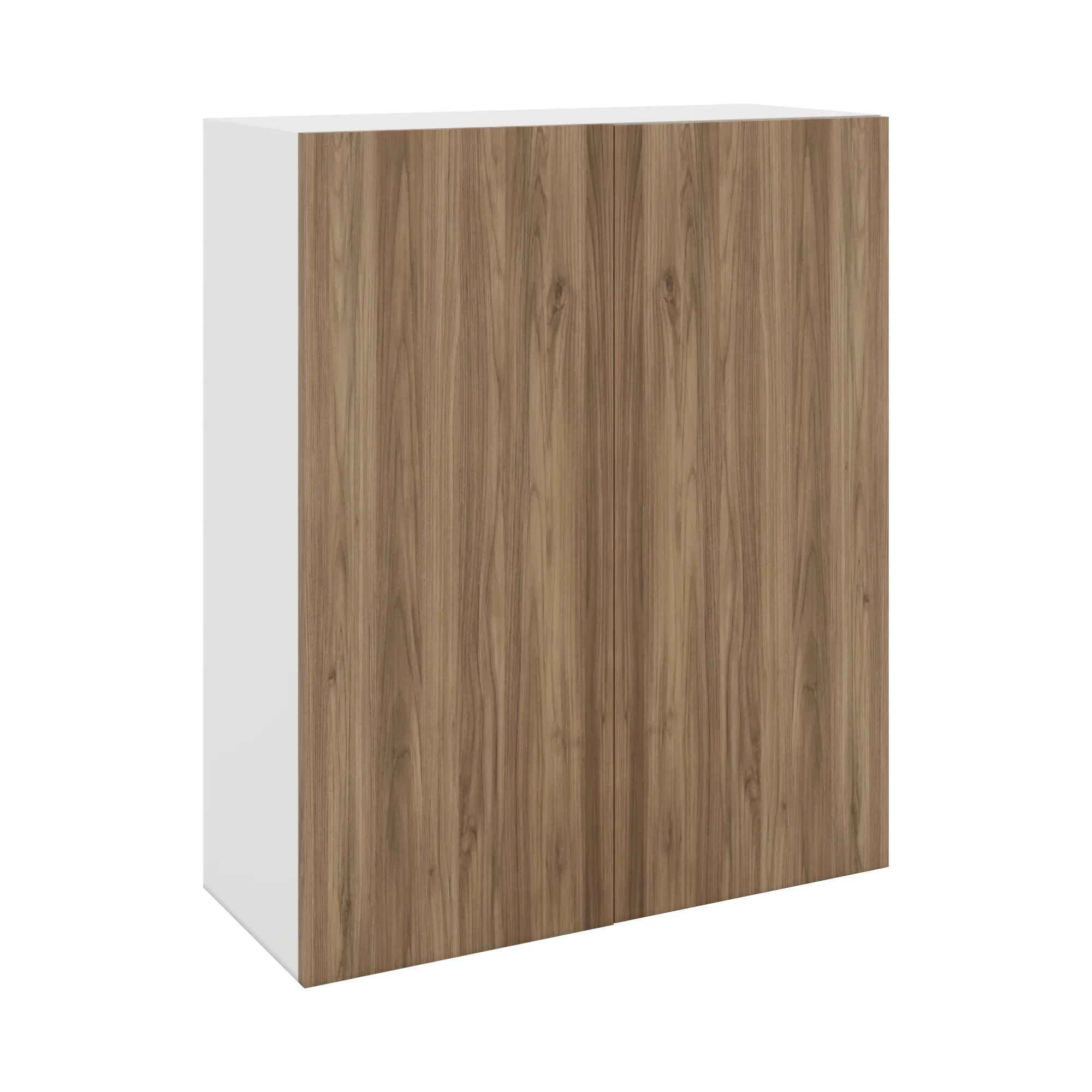 Modernform Cabinet Walnut 30" W X 36" H X 12" D Single Door Blind Corner Wall Cabinet