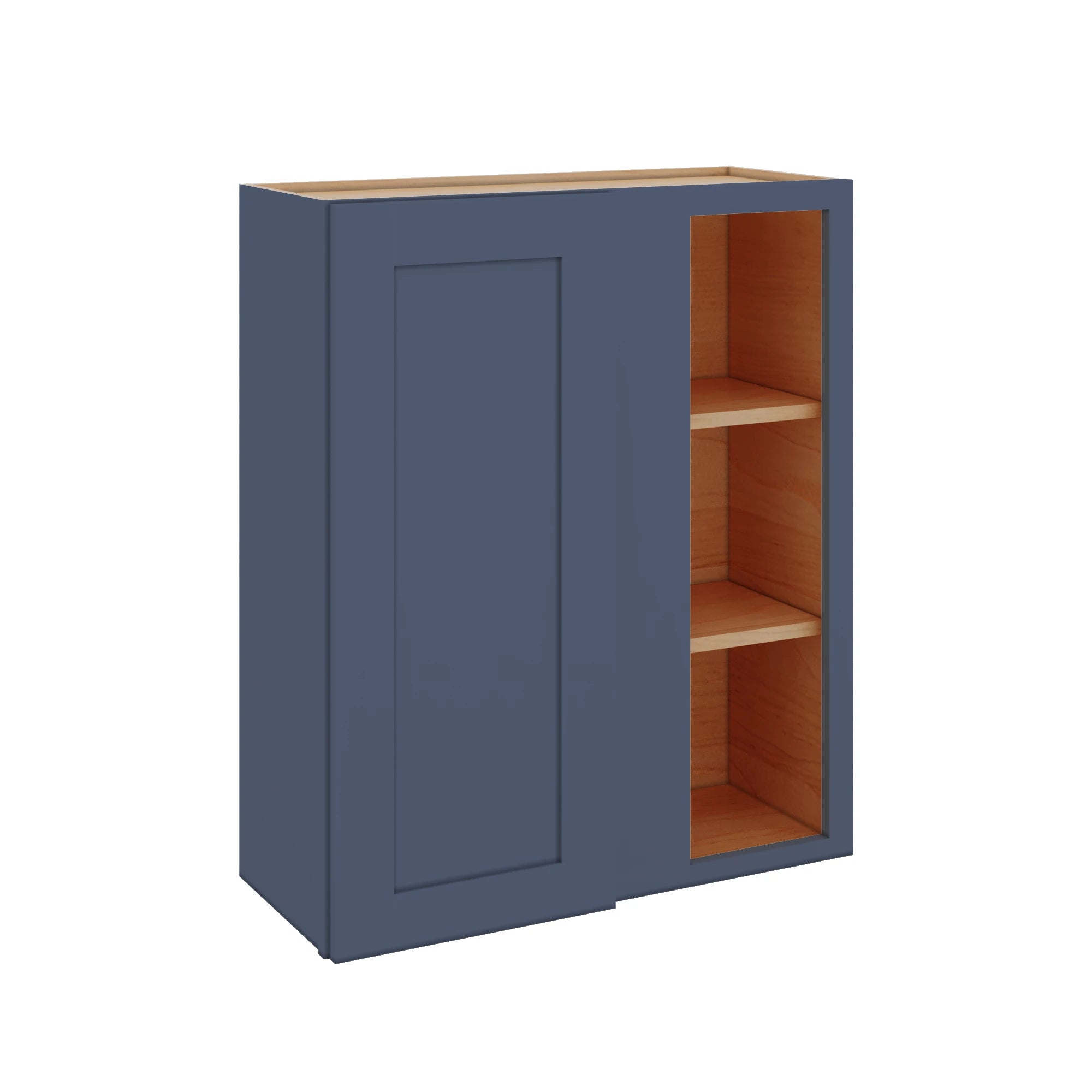 Modernform Cabinet Signature Blue 30" W X 36" H X 12" D Single Door Blind Corner Wall Cabinet