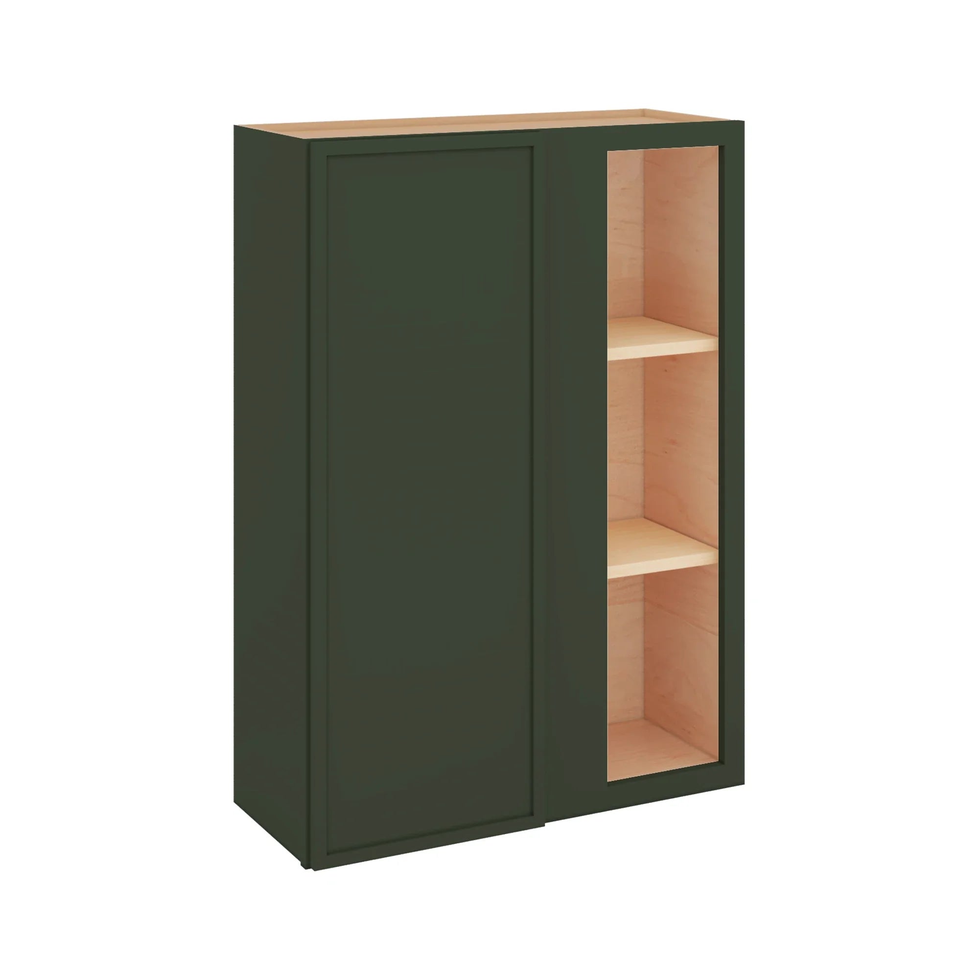 Modernform Cabinet Slim Sage Green 30" W X 42" H X 12" D Single Door Blind Corner Wall Cabinet