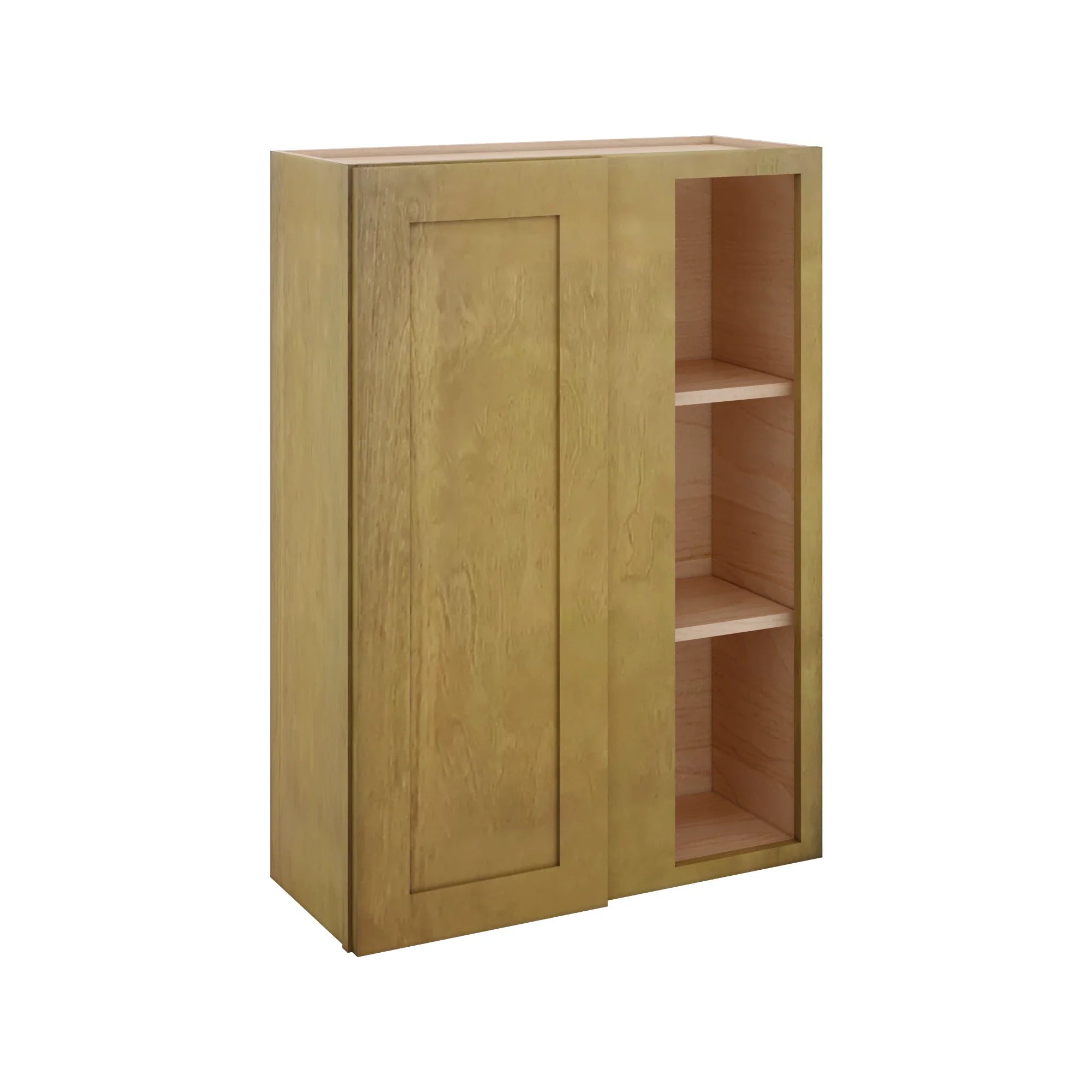 Modernform Cabinet Natural Shaker 30" W X 42" H X 12" D Single Door Blind Corner Wall Cabinet