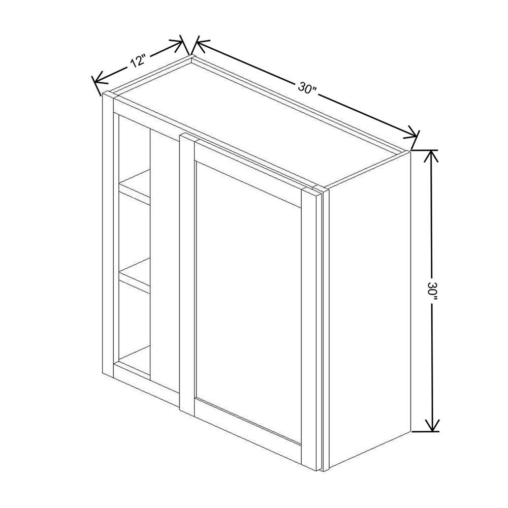 Wolf Classic Dartmouth Brownstone Stain 30"W X 30"H Wall Blind