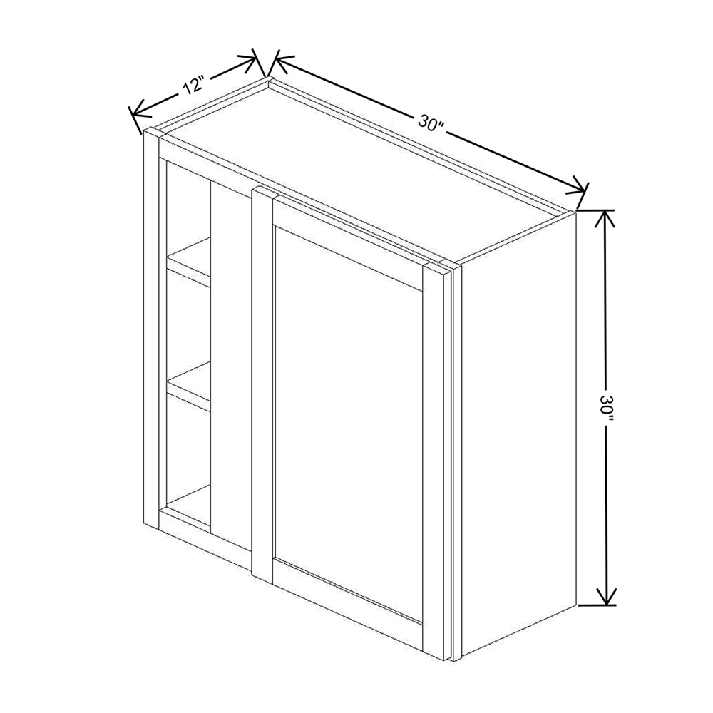 Wolf Classic York White Paint 30"W X 30"H Wall Blind