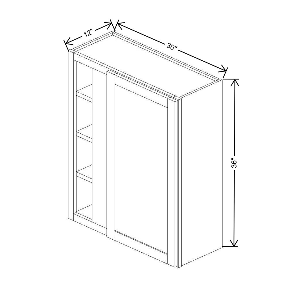 Wolf Classic Hanover White Paint 30"W X 36"H Wall Blind