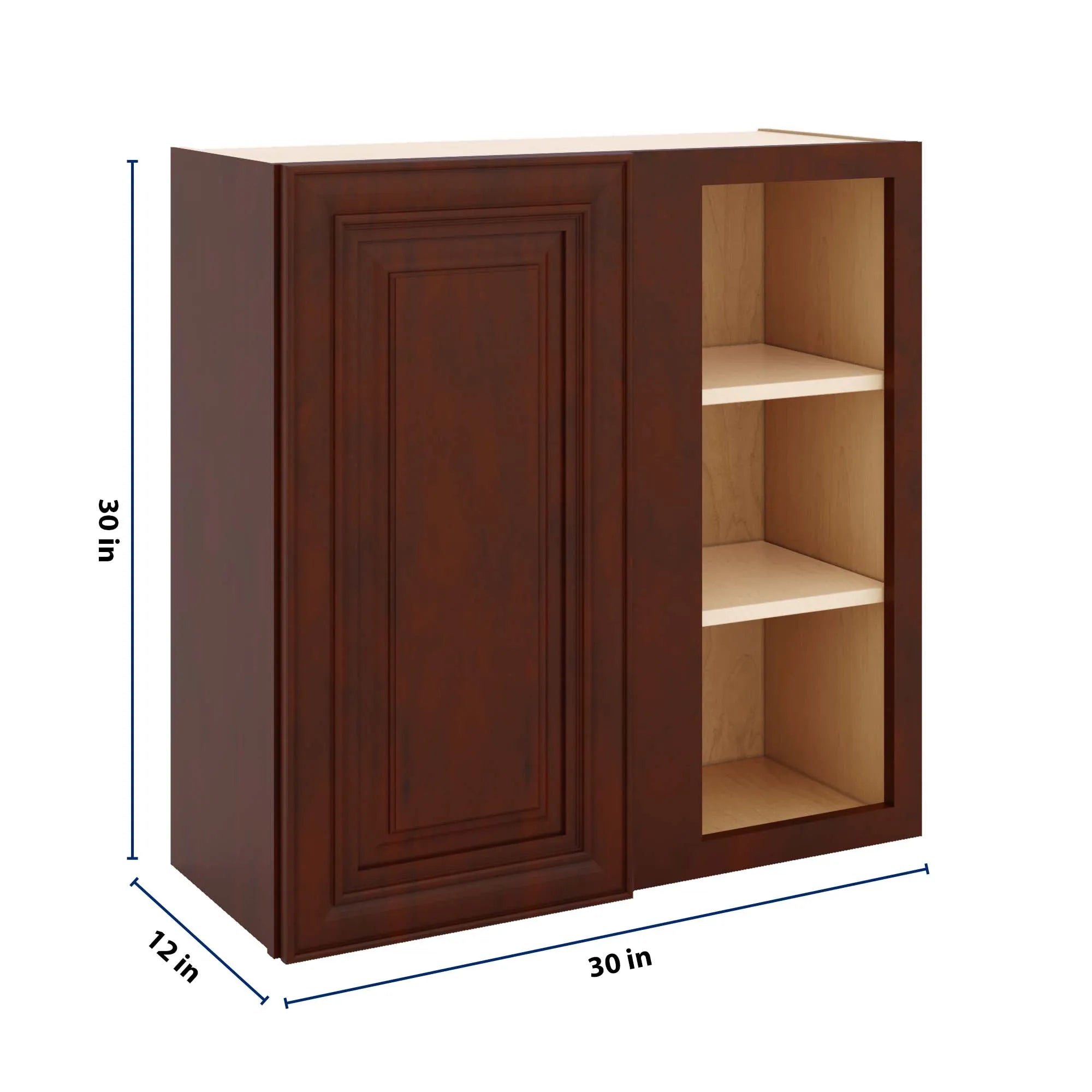 J&K Mahogany J5 Blind Wall Cabinet - 30" W x 30" H