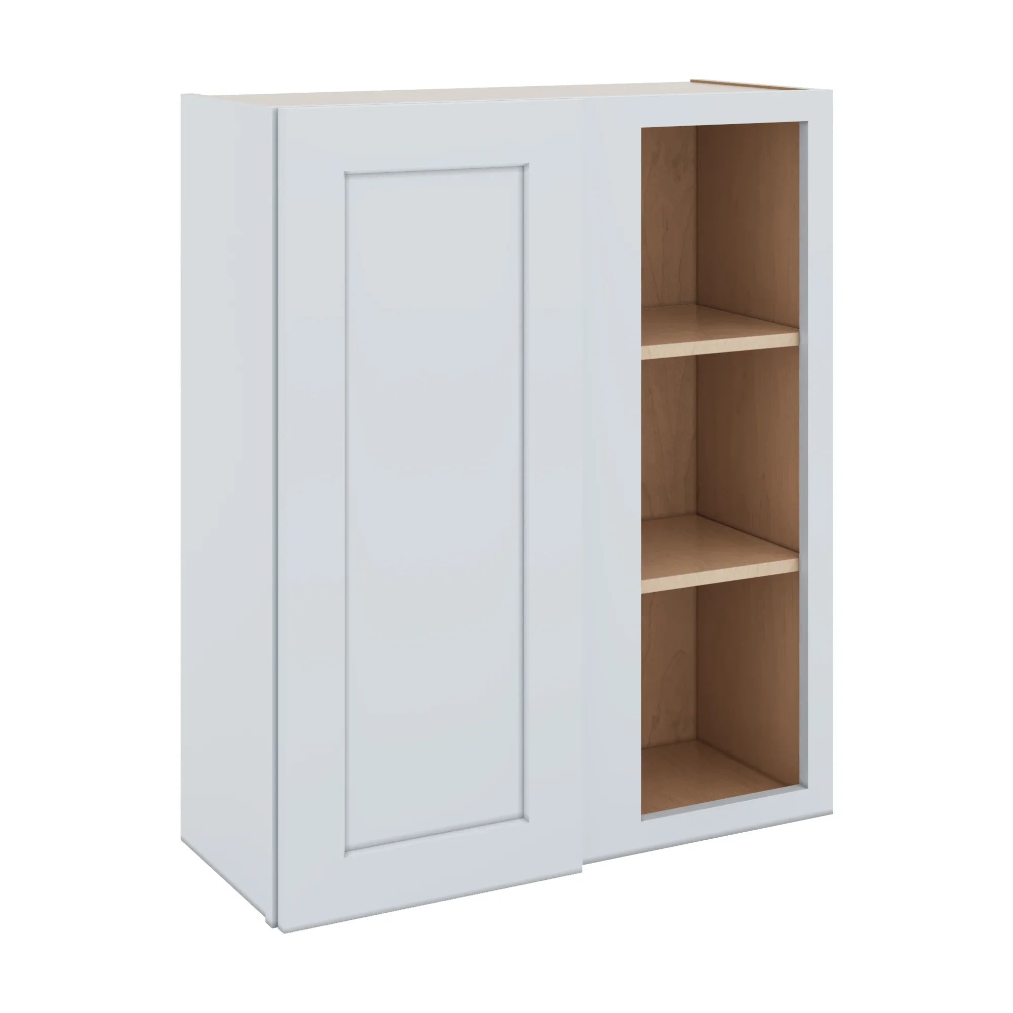 J&K White Shaker S8 Blind Wall Cabinet - 30" W x 36" H