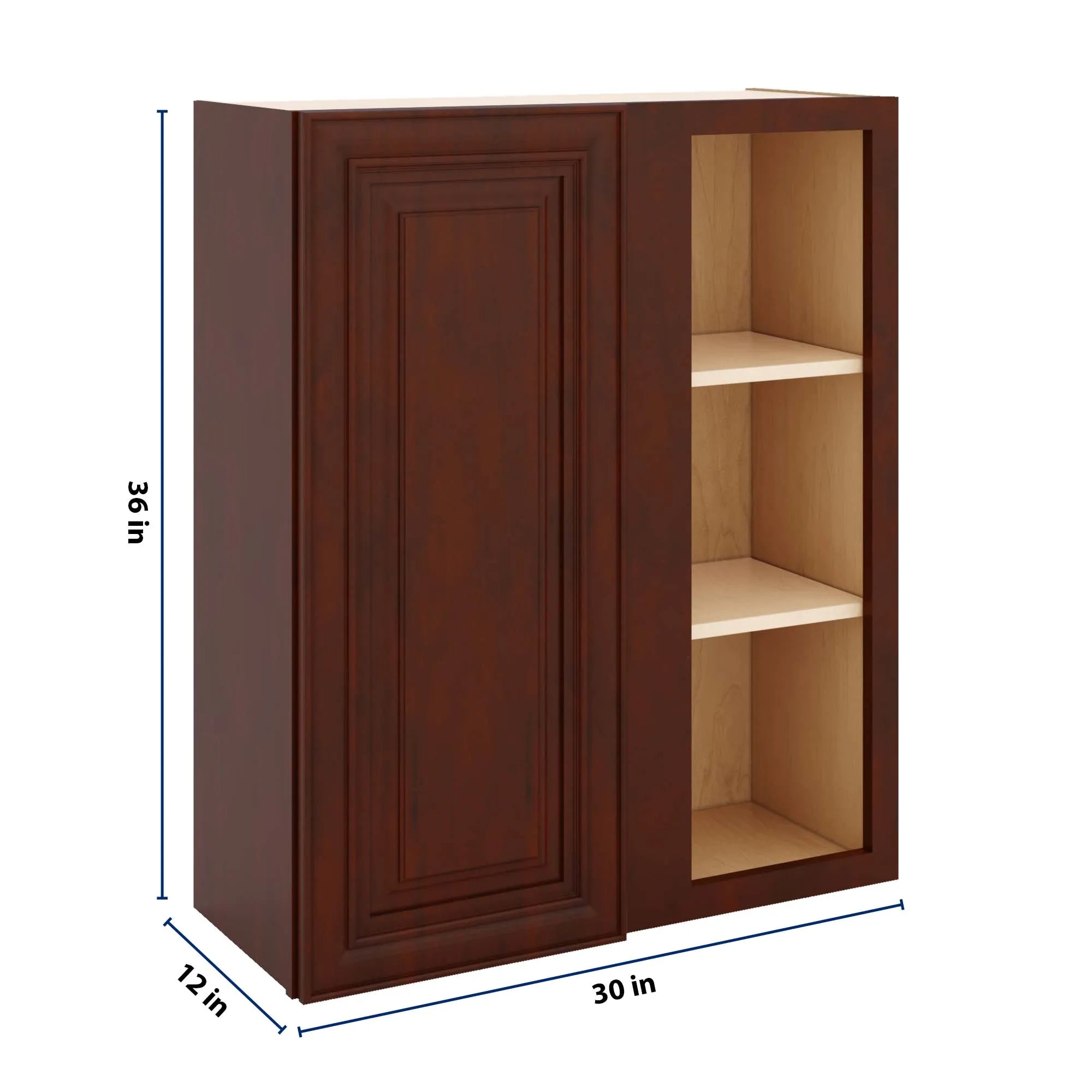 J&K Mahogany J5 Blind Wall Cabinet - 30" W x 36" H