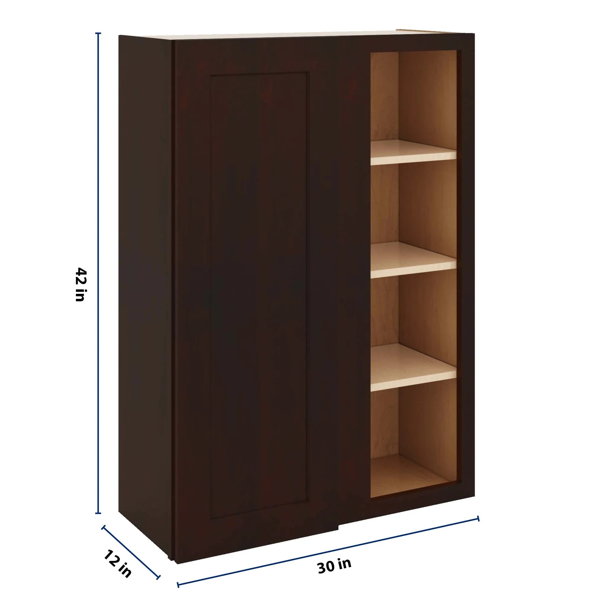 J&K Java Coffee S1 Blind Wall Cabinet - 30" W x 42" H