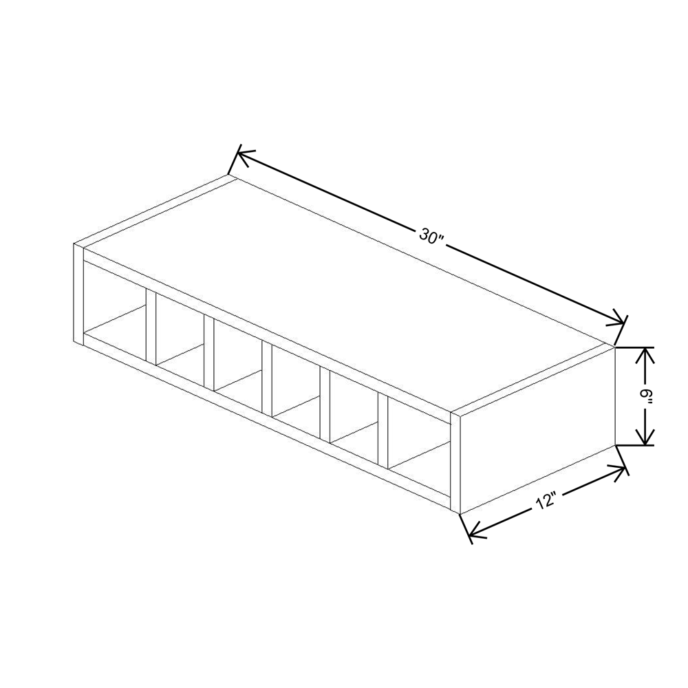 Cubitac Imperial Madison Dusk 30"W Wine Cubby {Horizontal}