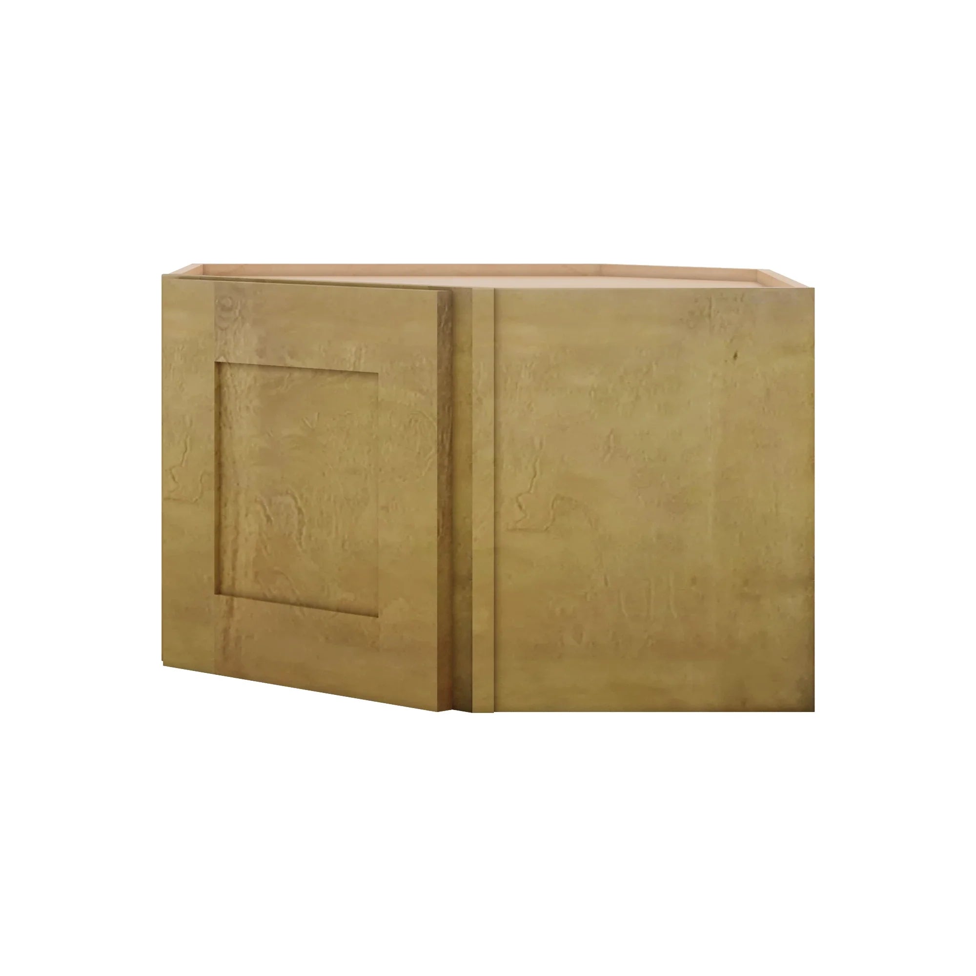 Modernform Cabinet Natural Shaker 24" W X 15" H X 12" D Diagonal Corner Wall Cabinet
