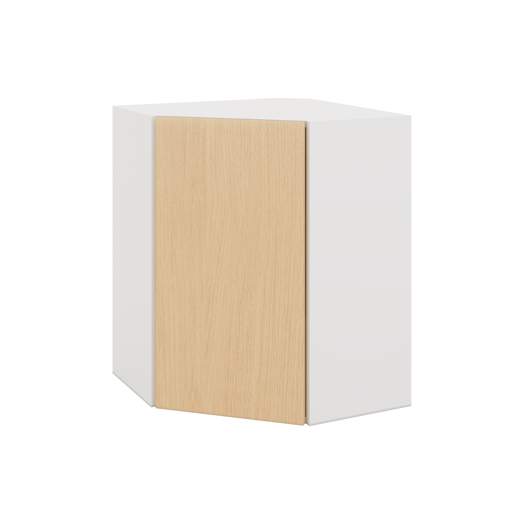 Modernform Cabinet Natural Oak 24" W X 30" H X 12" D Wall Diagonal Corner Cabinet