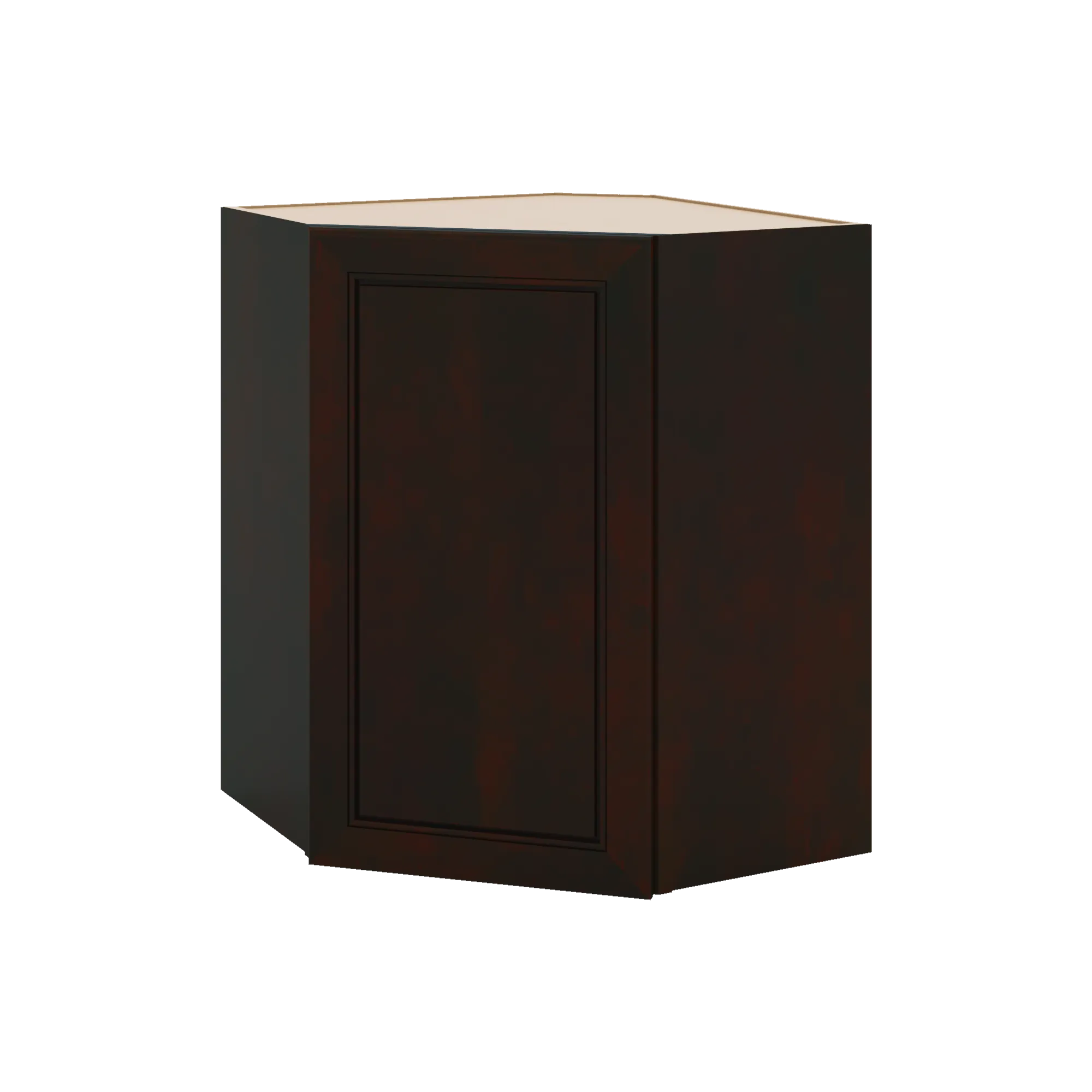 J&K Espresso K8 Wall Diagonal Cabinet - 24" W x 30" H