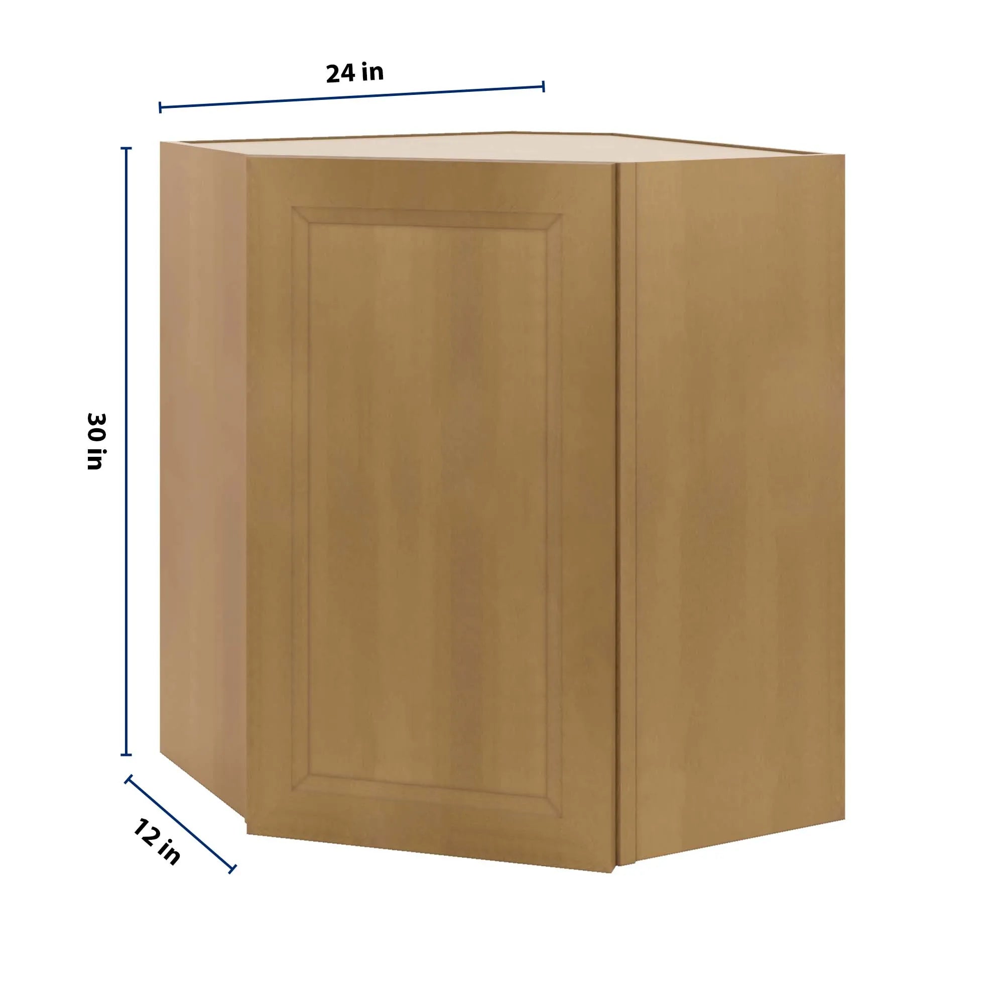 J&K Butterscotch B8 Wall Diagonal Cabinet - 24" W x 30" H