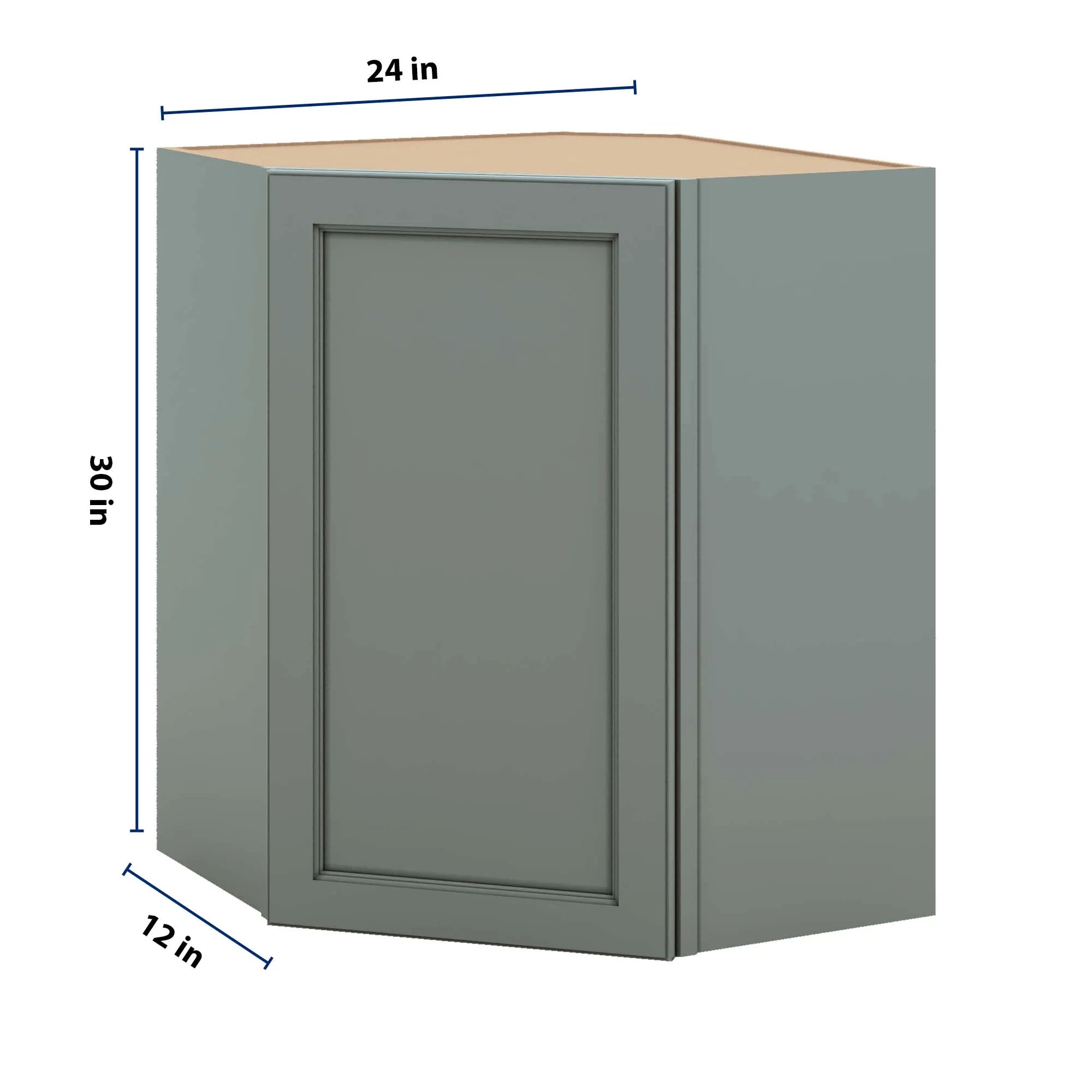 J&K Sage E3 Wall Diagonal Cabinet - 24" W x 30" H