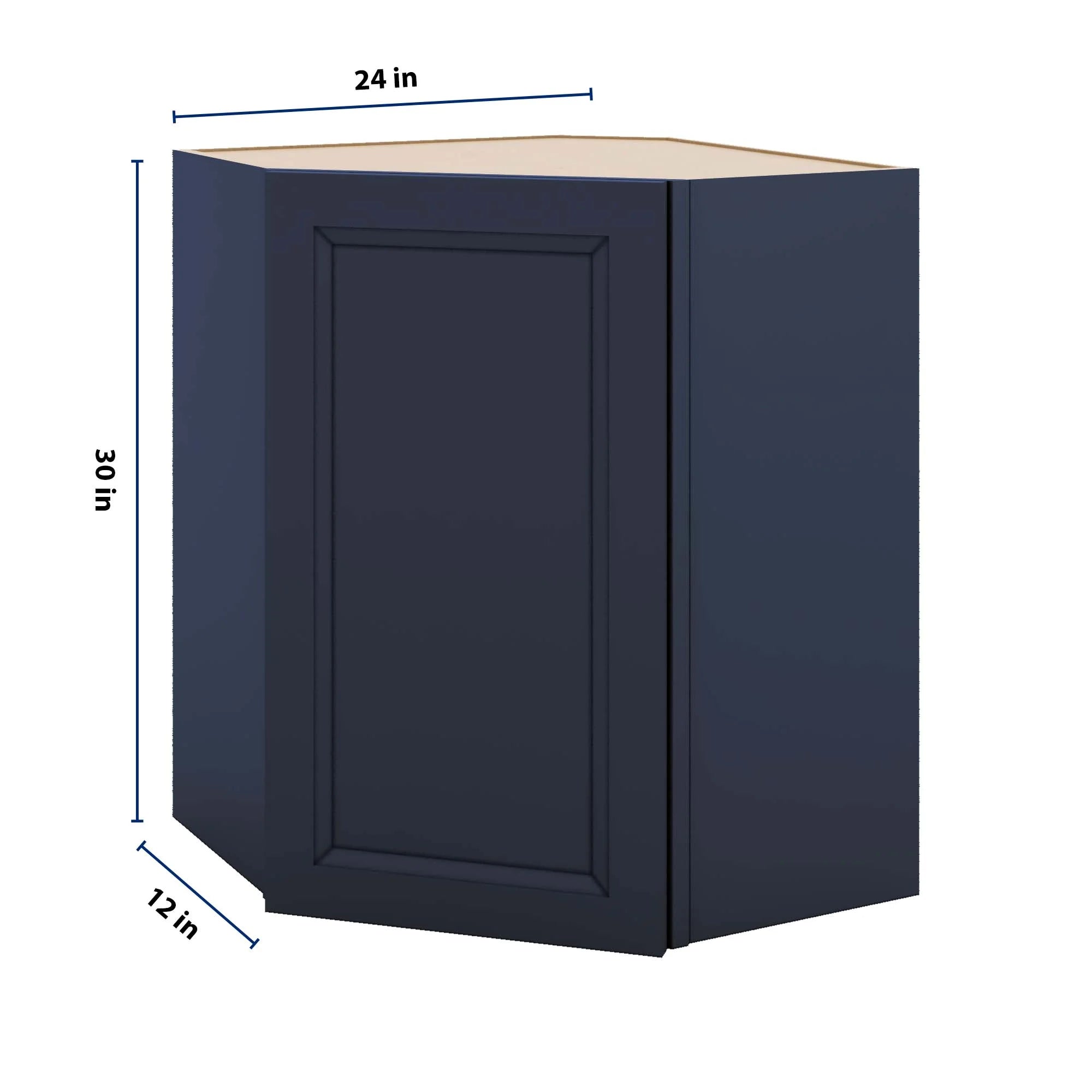 J&K Naval B7 Wall Diagonal Cabinet - 24" W x 30" H