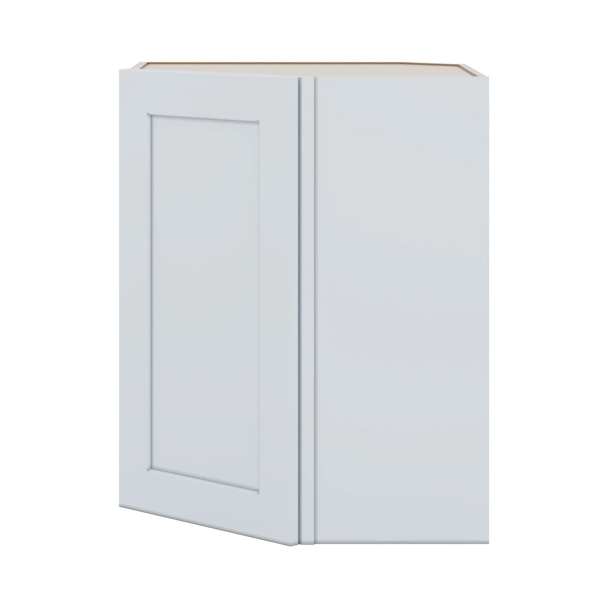 J&K White Shaker S8 Wall Diagonal Cabinet   24" W x 30" H