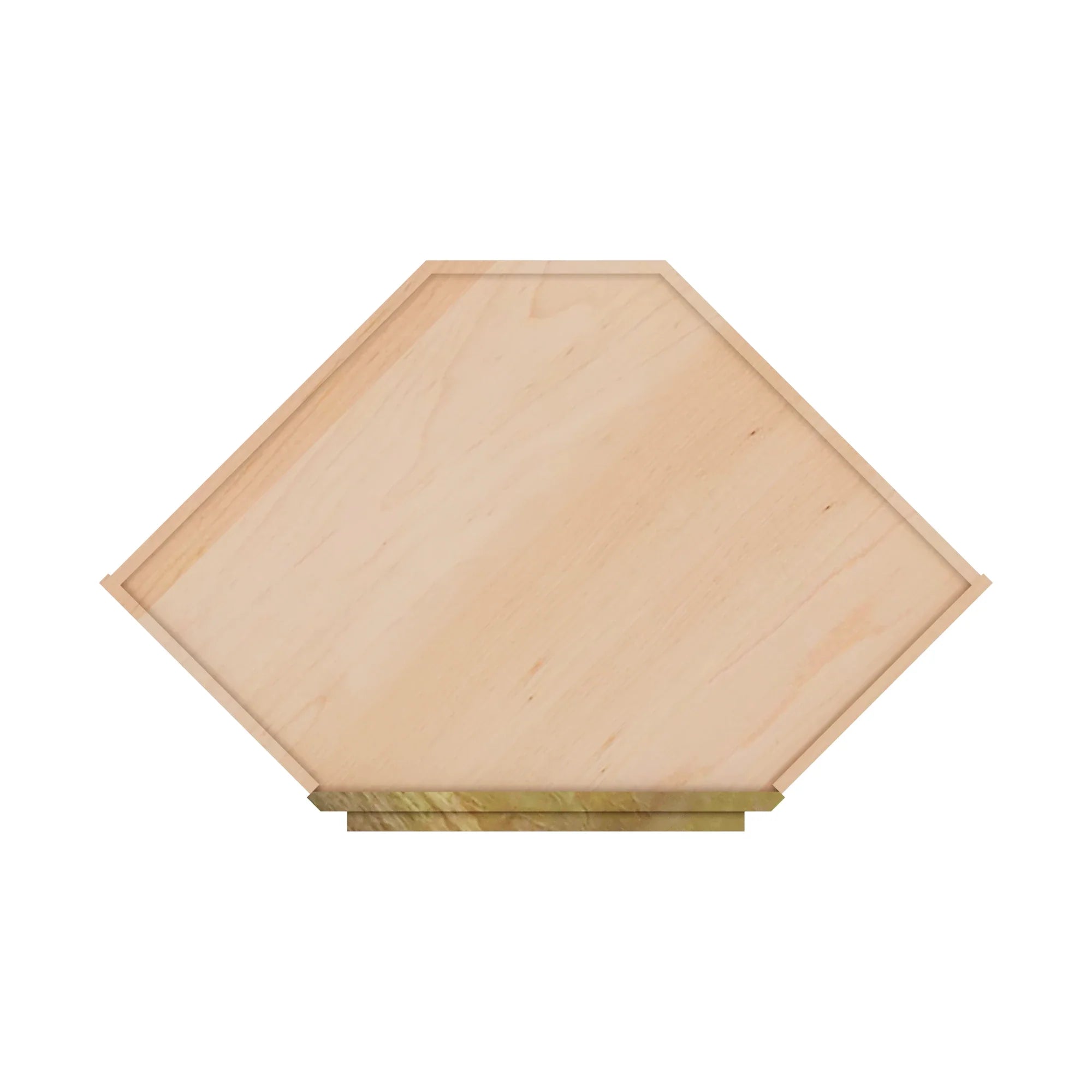 Modernform Cabinet Natural Shaker 24" W X 30" H X 12" D Wall Diagonal Corner Cabinet